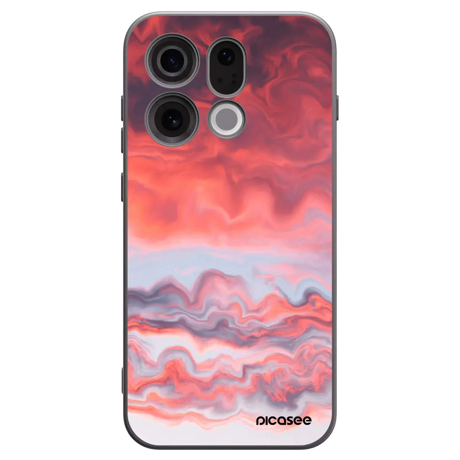 Silikonový černý obal pro OPPO Find X9 - Sunset