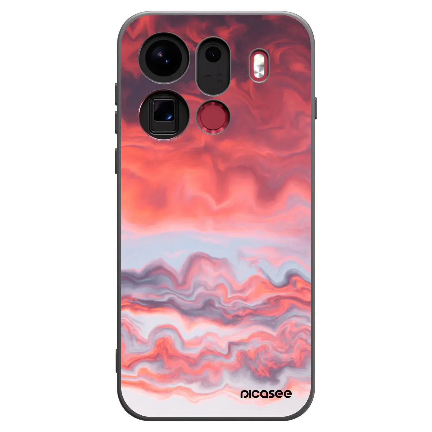 Silikonový černý obal pro OPPO Find X9 Pro - Sunset