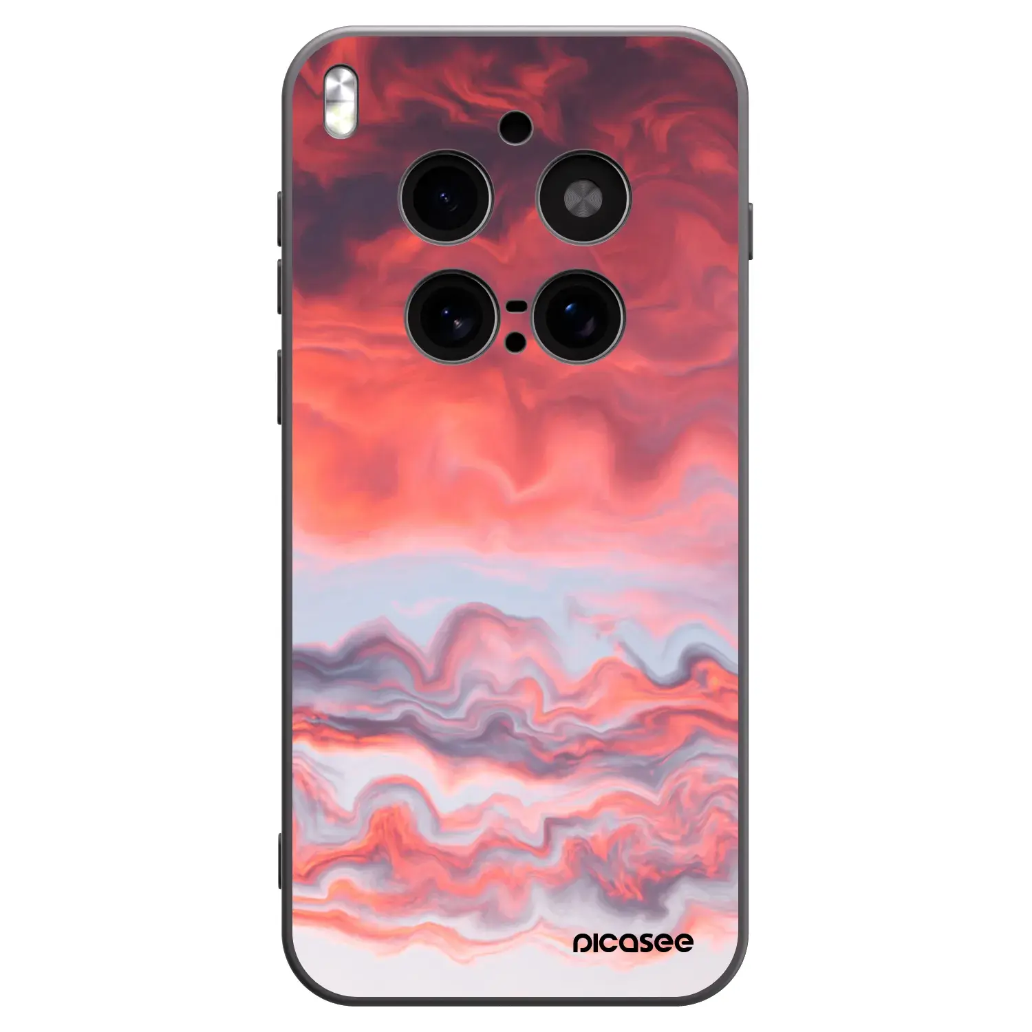 Silikonový černý obal pro Vivo X300 Pro - Sunset