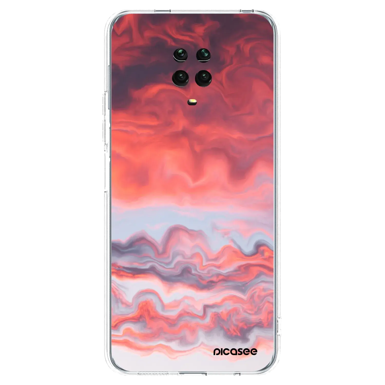 Silikonový průhledný obal pro Xiaomi Redmi Note 9S - Sunset
