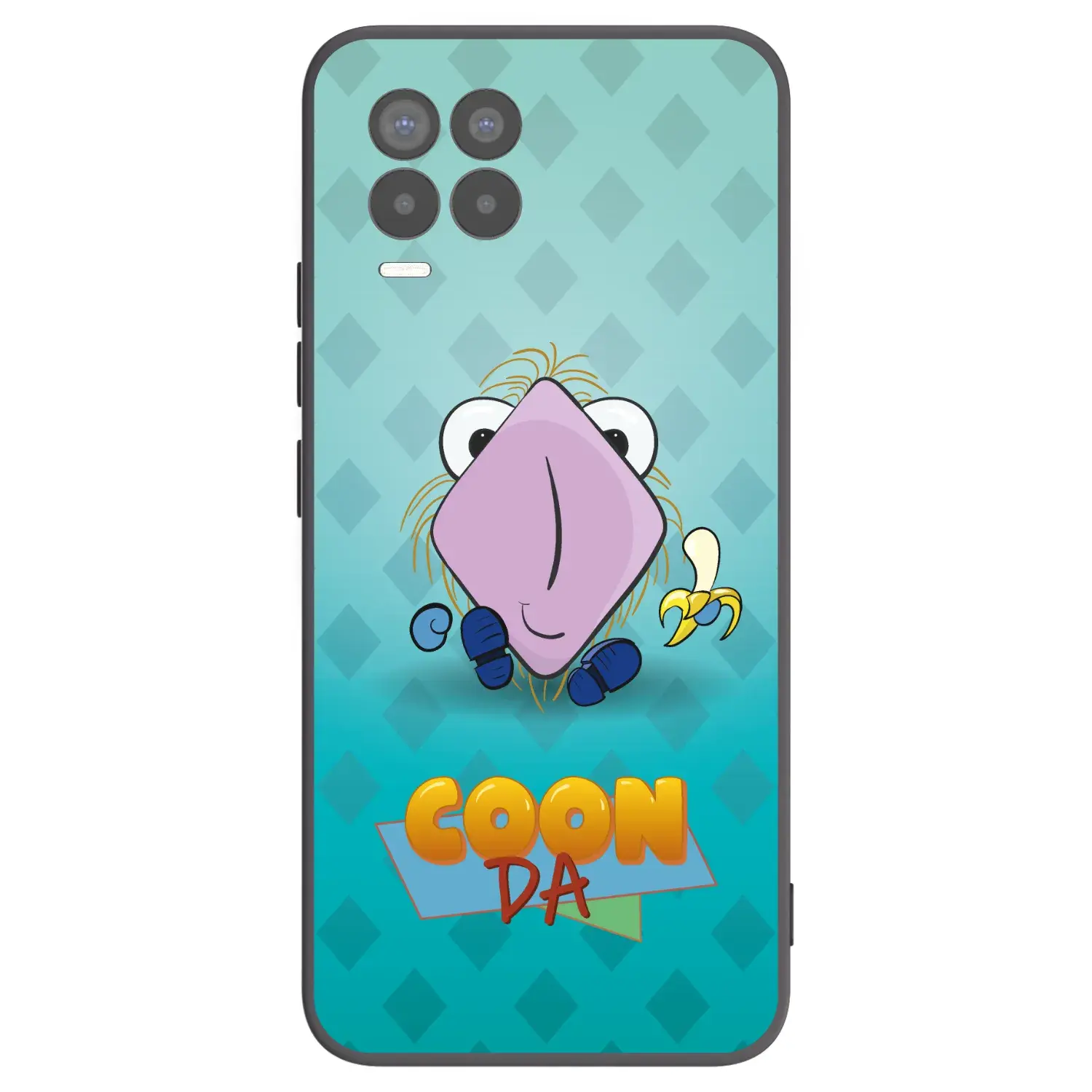 Silikonový černý obal pro Realme 8 Pro - COONDA chlupatka světlá