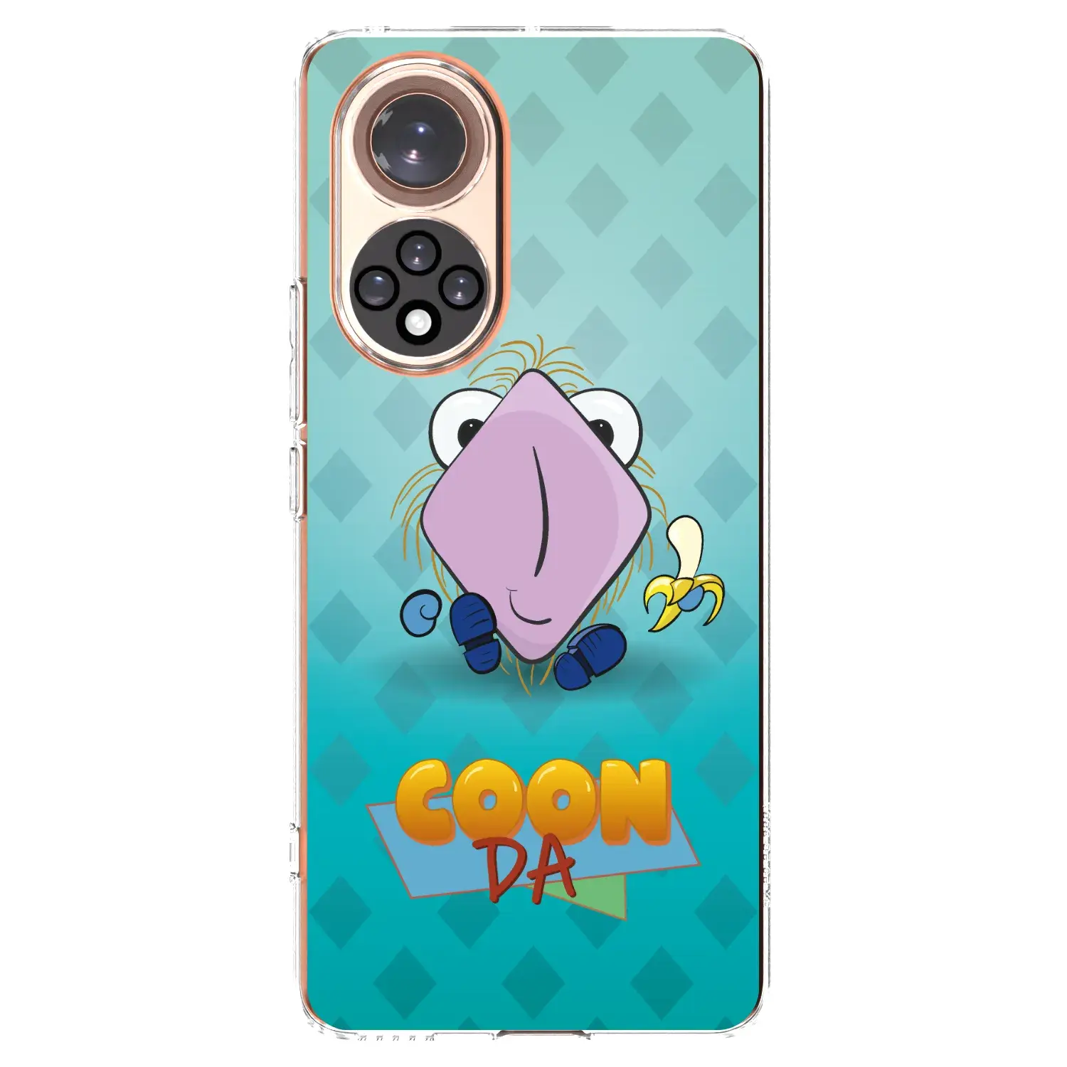 Silikonový průhledný obal pro Huawei Nova 9 - COONDA chlupatka světlá