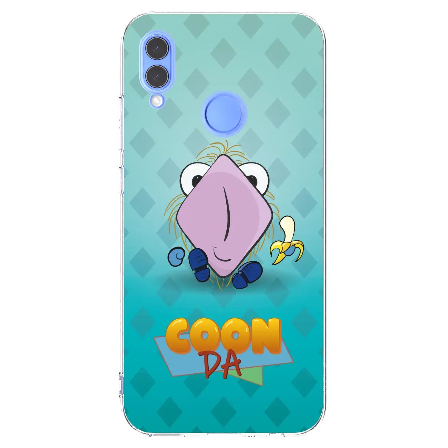Silikonový průhledný obal pro Honor 10 Lite - COONDA chlupatka světlá