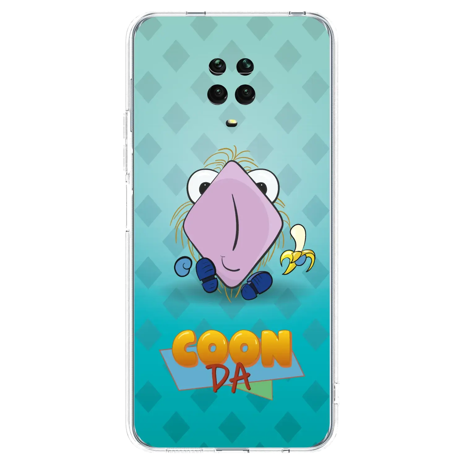 Silikonový průhledný obal pro Xiaomi Redmi Note 9S - COONDA chlupatka světlá