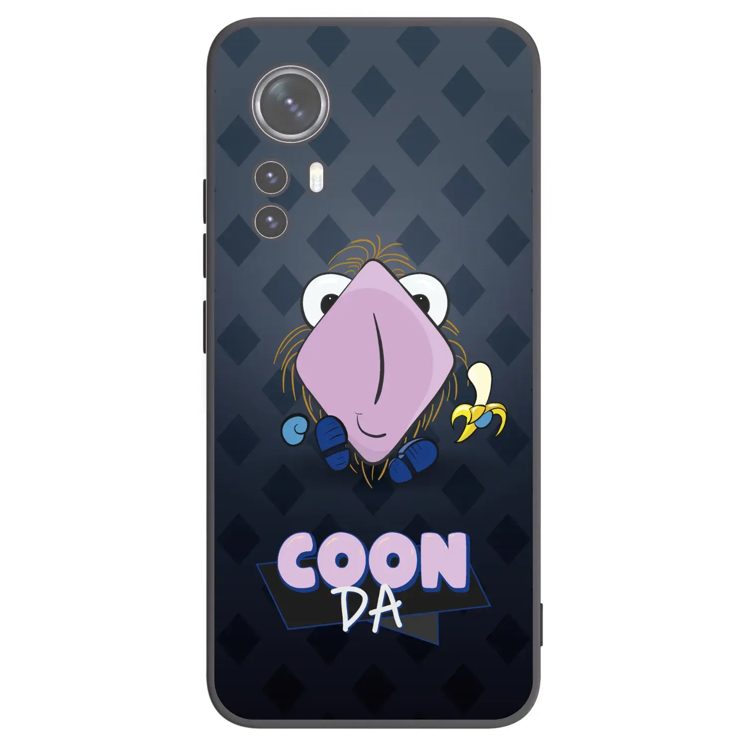 Silikonový černý obal pro Xiaomi 12X - COONDA chlupatka - tmavá