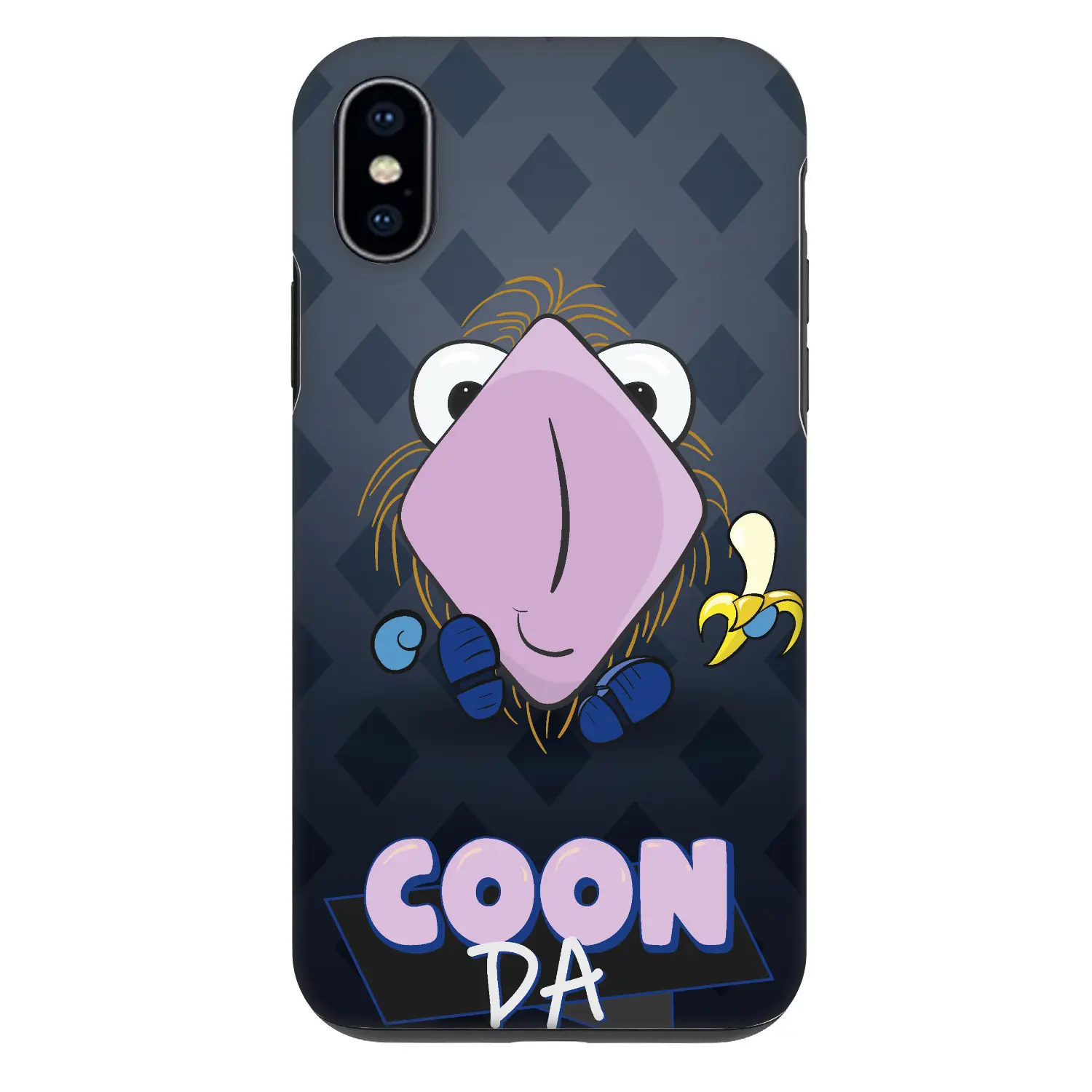Fashion Case pro Apple iPhone X/XS - COONDA chlupatka - tmavá