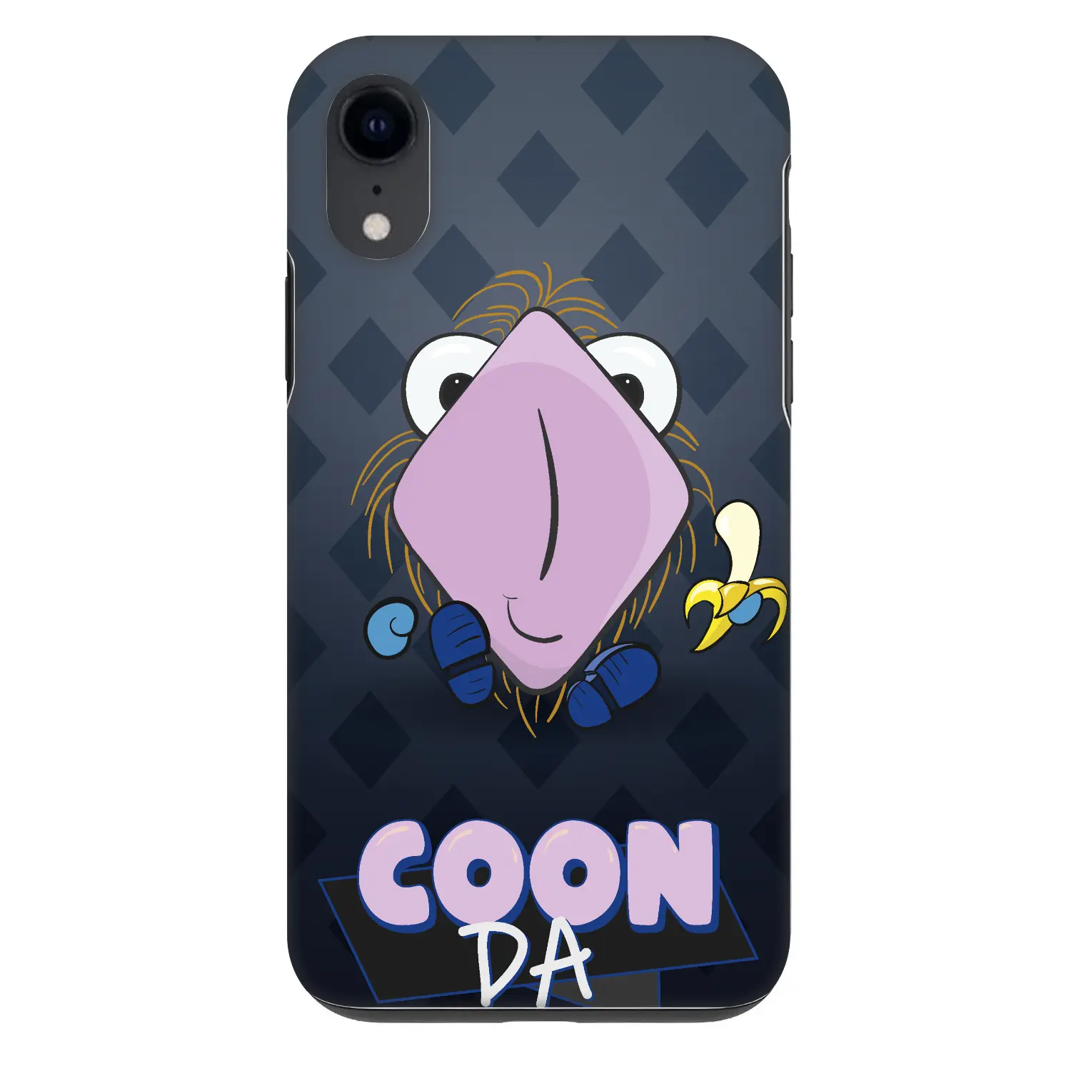 Fashion Case pro Apple iPhone XR - COONDA chlupatka - tmavá