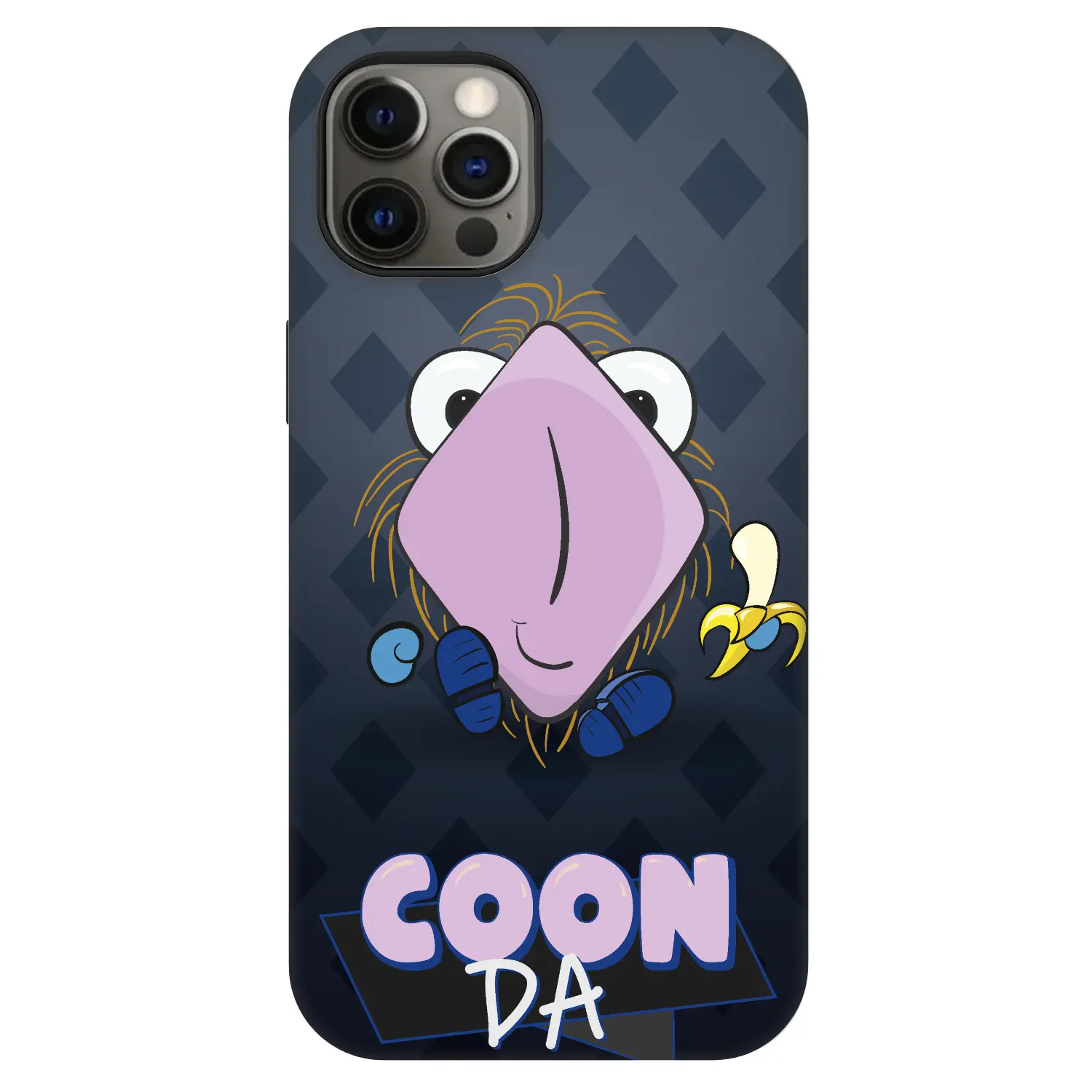 Fashion Case MagSafe Apple iPhone 12 - COONDA chlupatka - tmavá