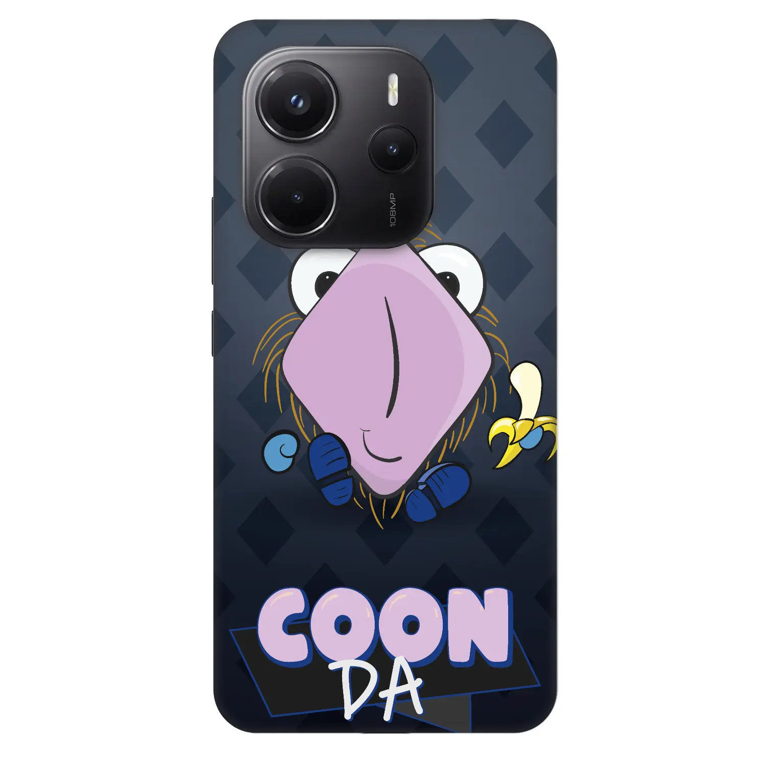 Fashion Case pro Xiaomi Redmi Note 14 4G - COONDA chlupatka - tmavá
