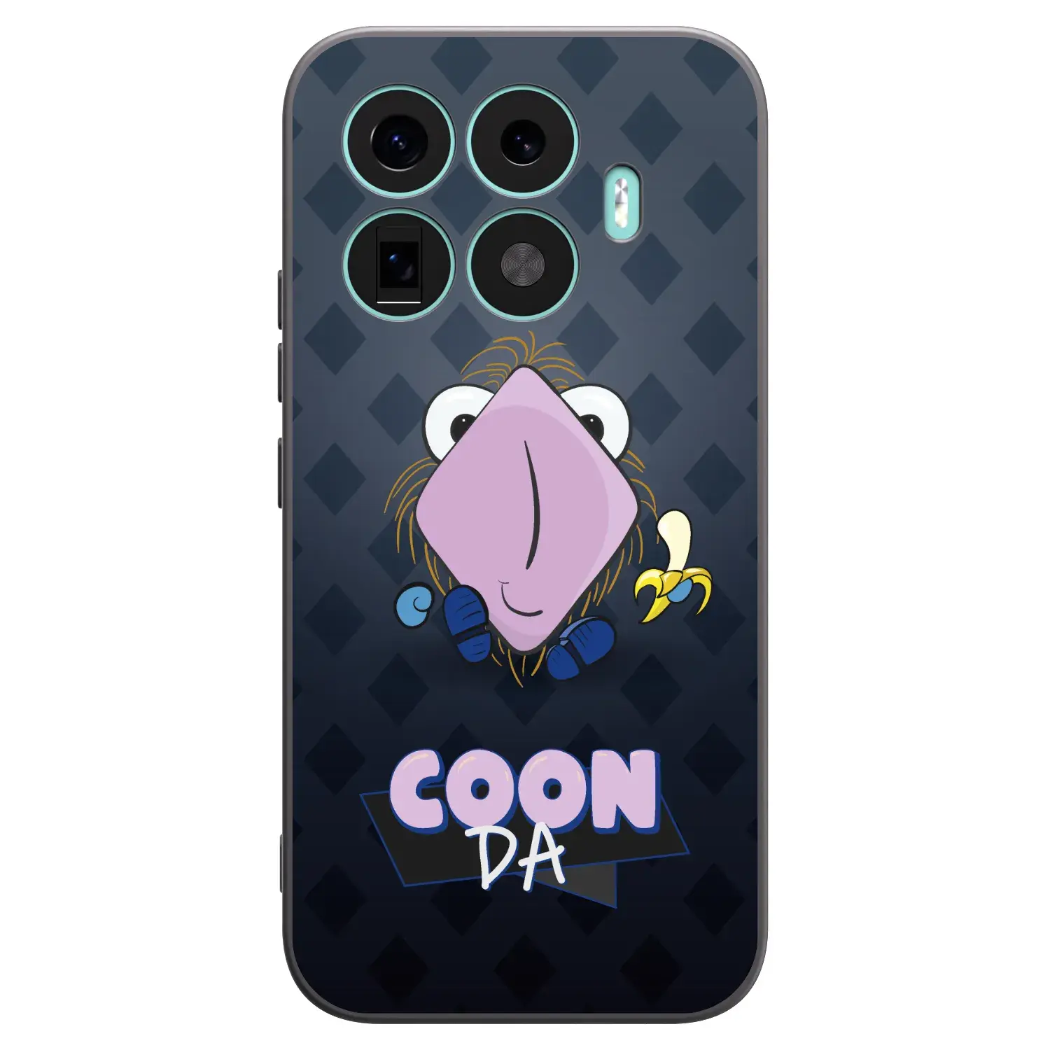 Silikonový černý obal pro Xiaomi 17T - COONDA chlupatka - tmavá
