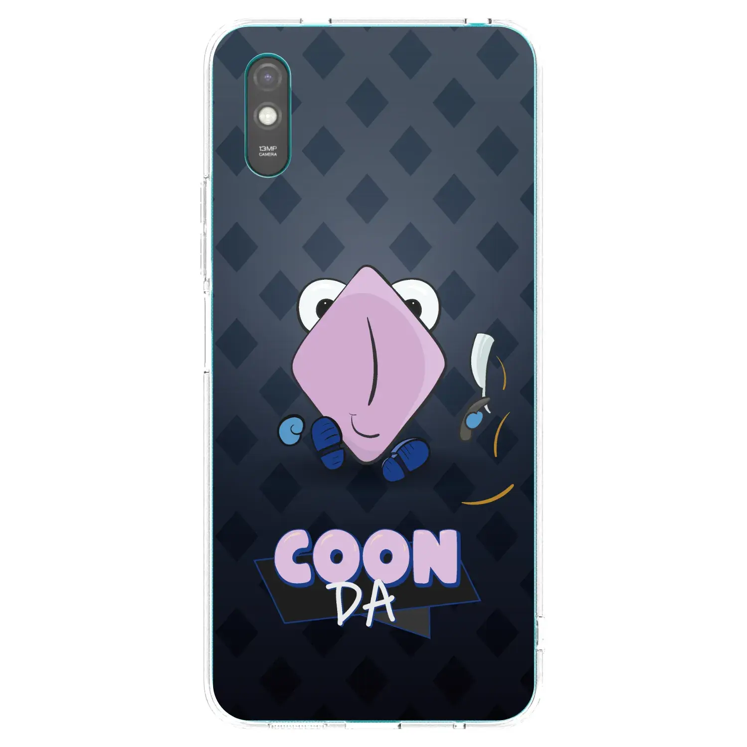 Silikonový průhledný obal pro Xiaomi Redmi 9AT - COONDA holátko - tmavá