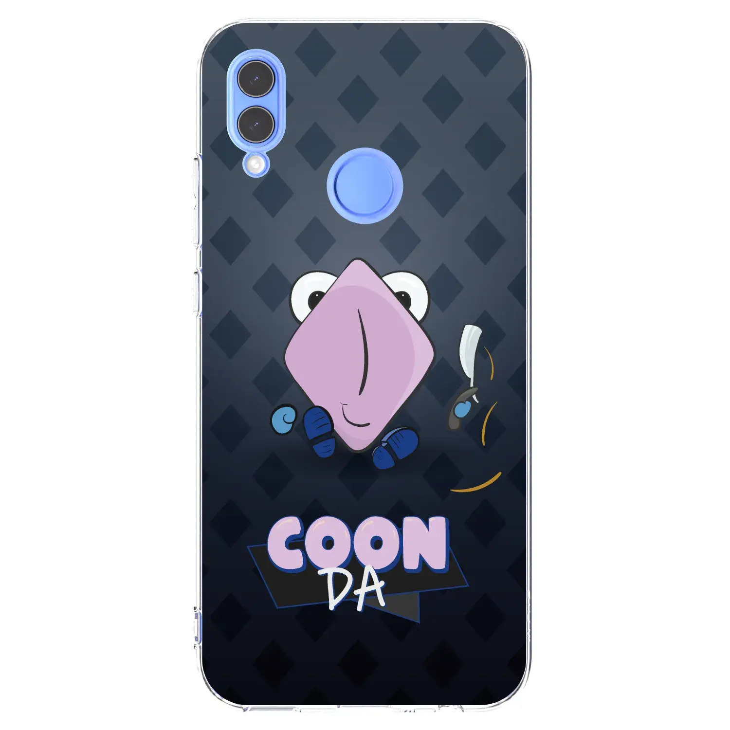 Silikonový průhledný obal pro Honor 10 Lite - COONDA holátko - tmavá