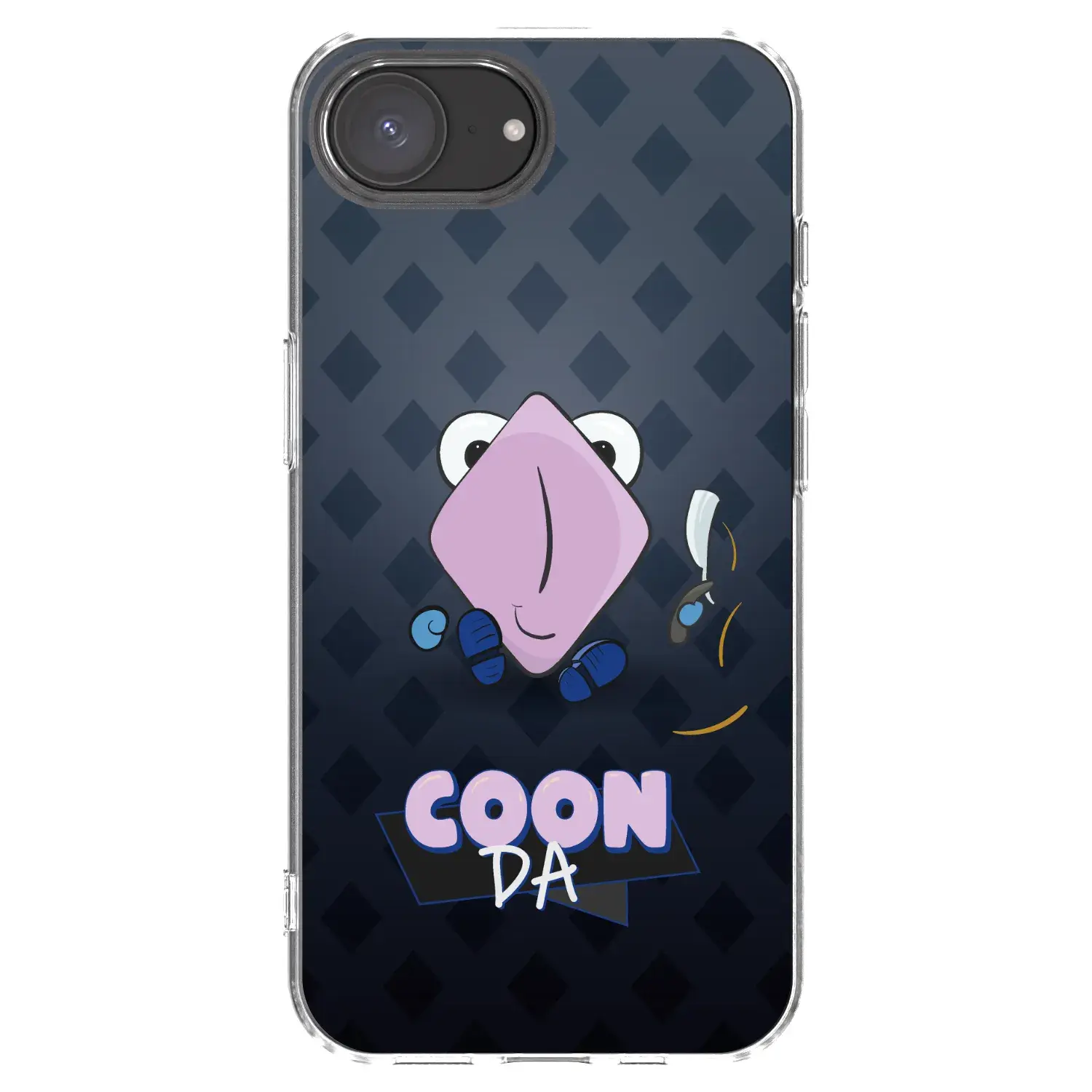 Silikonový průhledný obal pro Apple iPhone 17e - COONDA holátko - tmavá