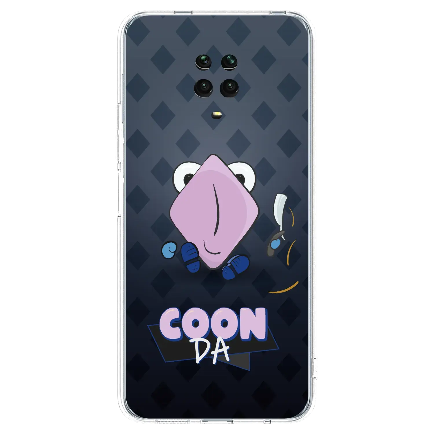 Silikonový průhledný obal pro Xiaomi Redmi Note 9S - COONDA holátko - tmavá