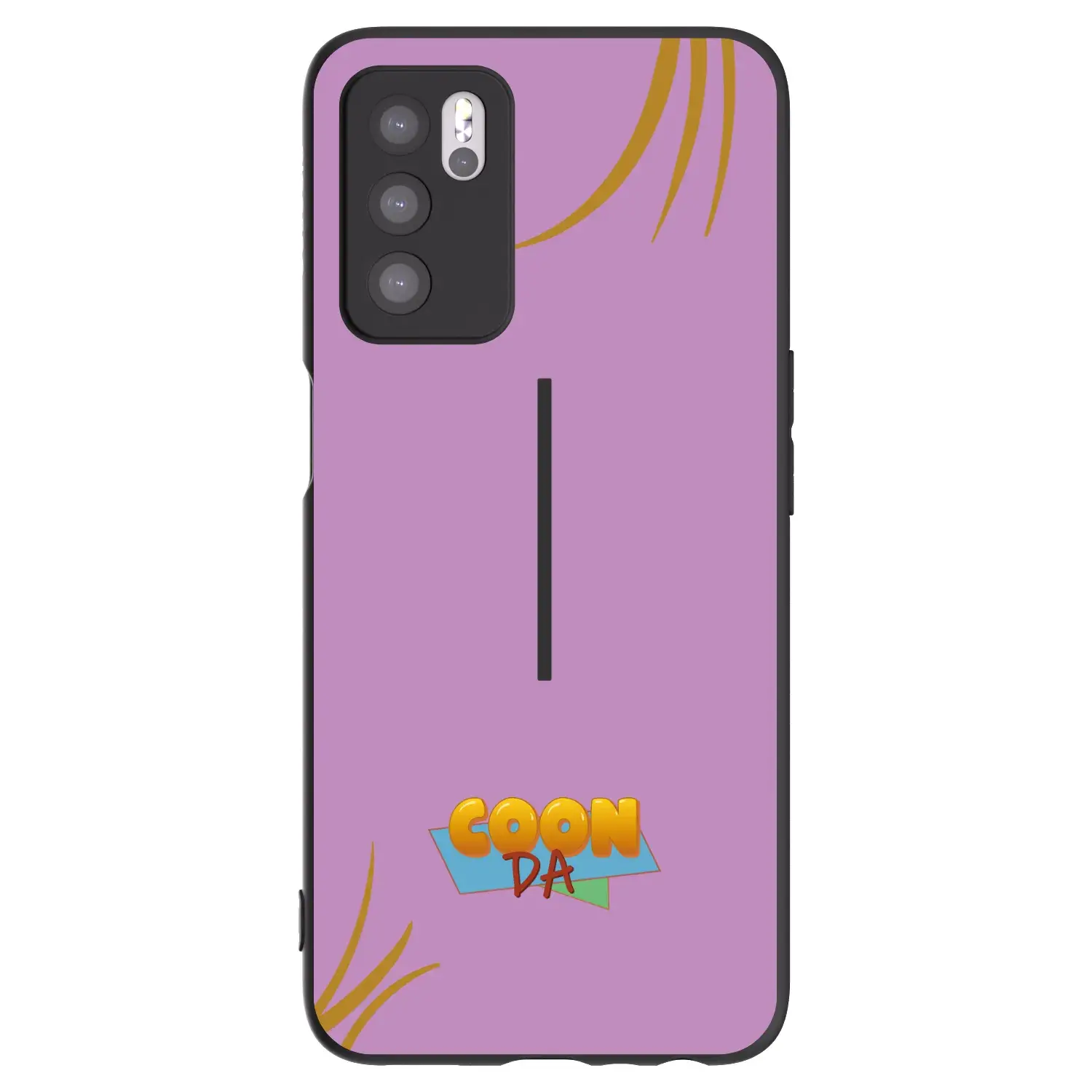 Silikonový černý obal pro OPPO A16s - COONDA růžovka