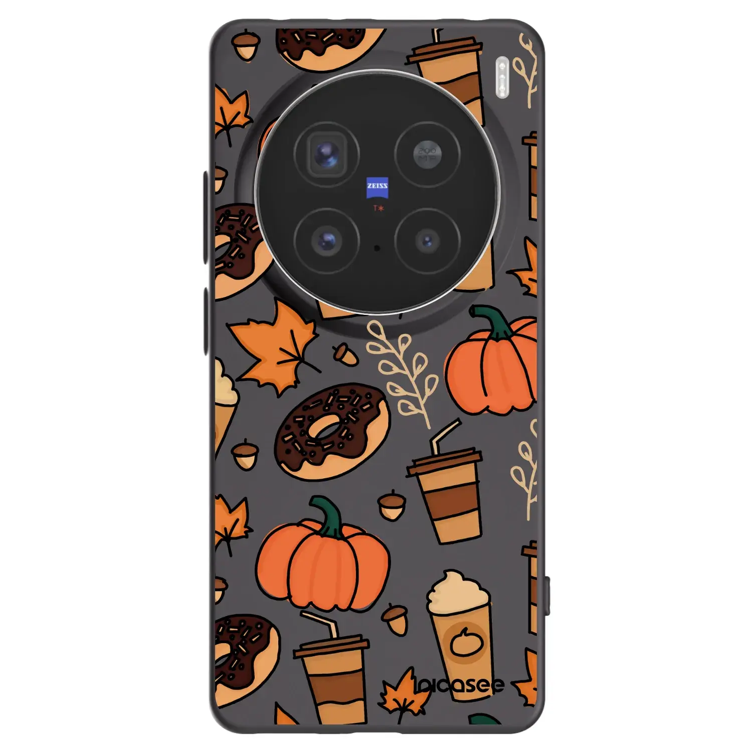 Silikonový černý obal pro Vivo X200 Pro - Fallovers