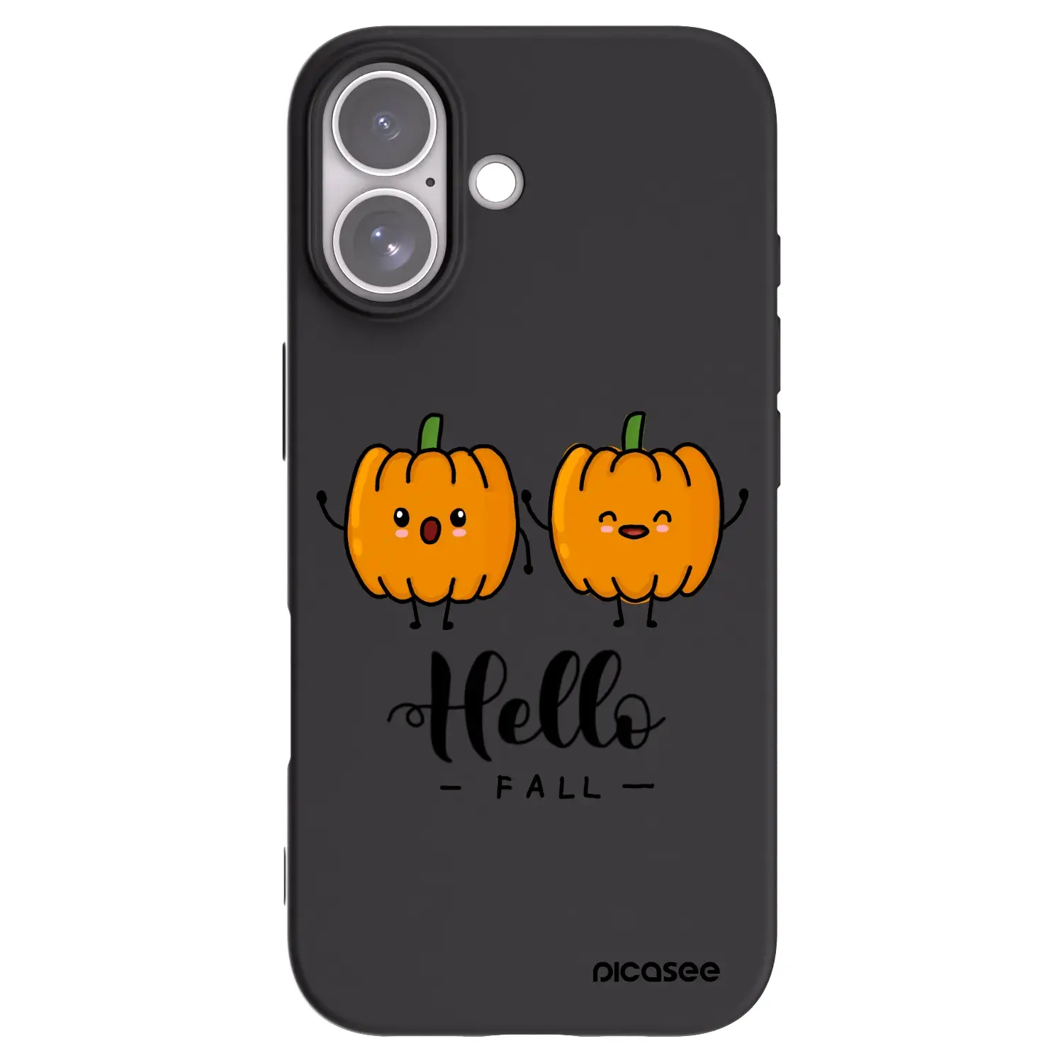 Silikonový černý obal pro Apple iPhone 17 - Hallo Fall