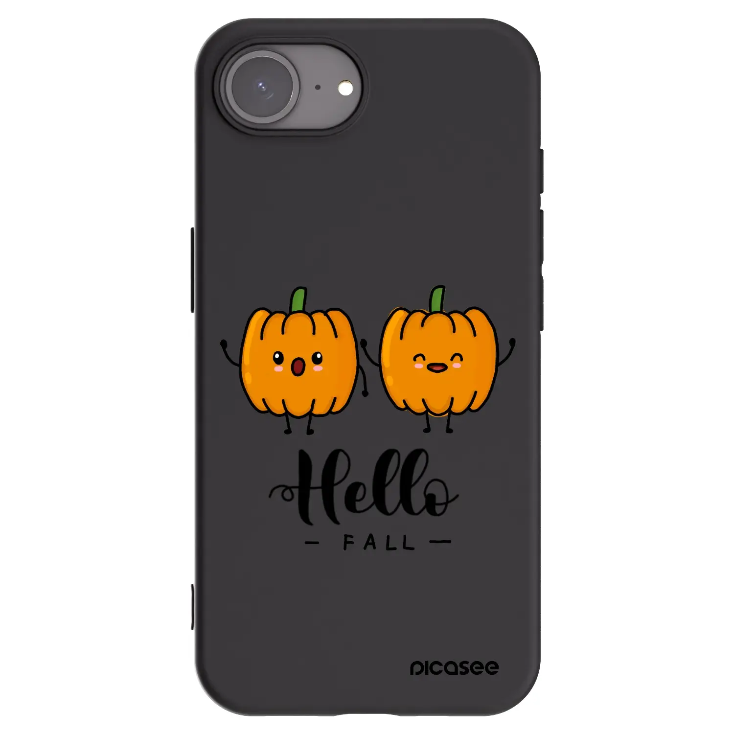 Silikonový černý obal pro Apple iPhone 17e - Hallo Fall