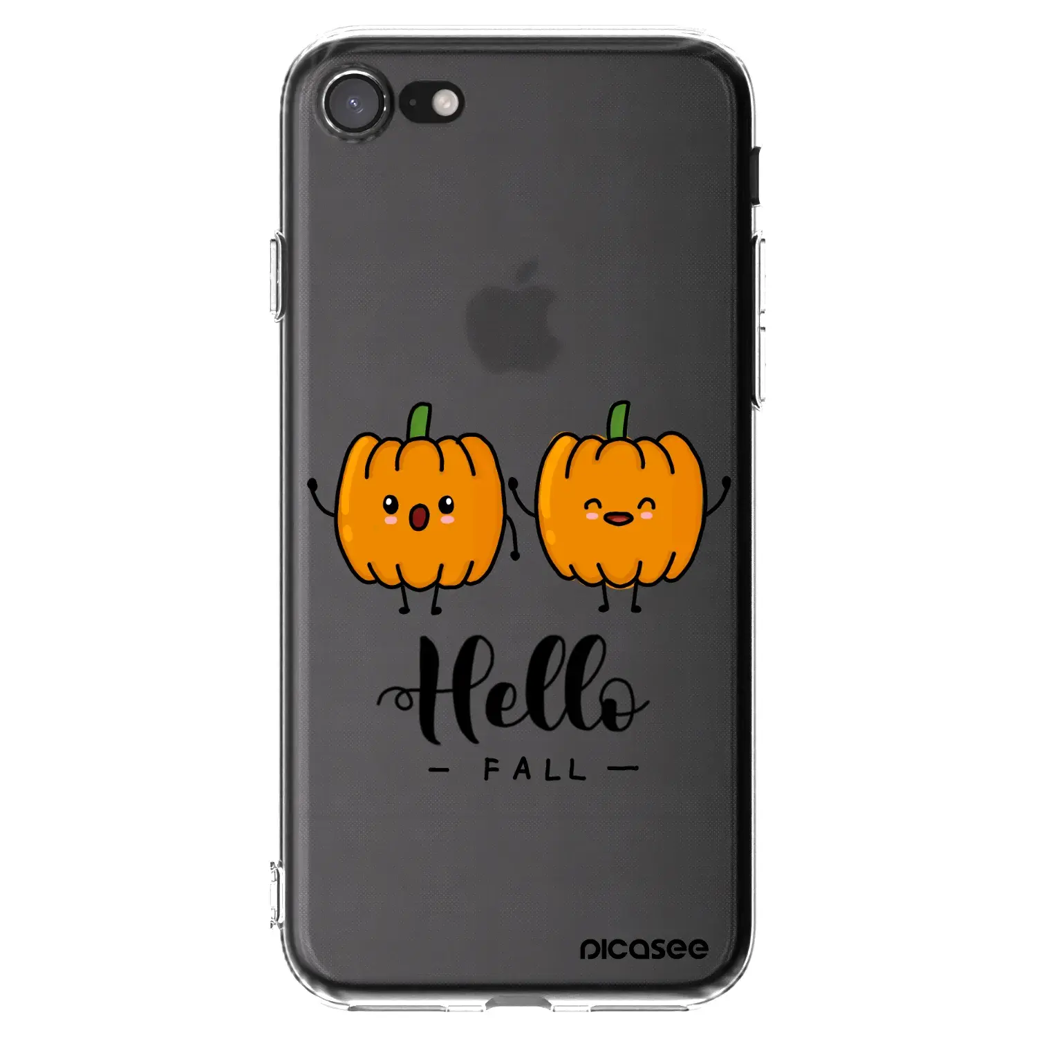 Silikonový průhledný obal pro Apple iPhone SE 2020 - Hallo Fall