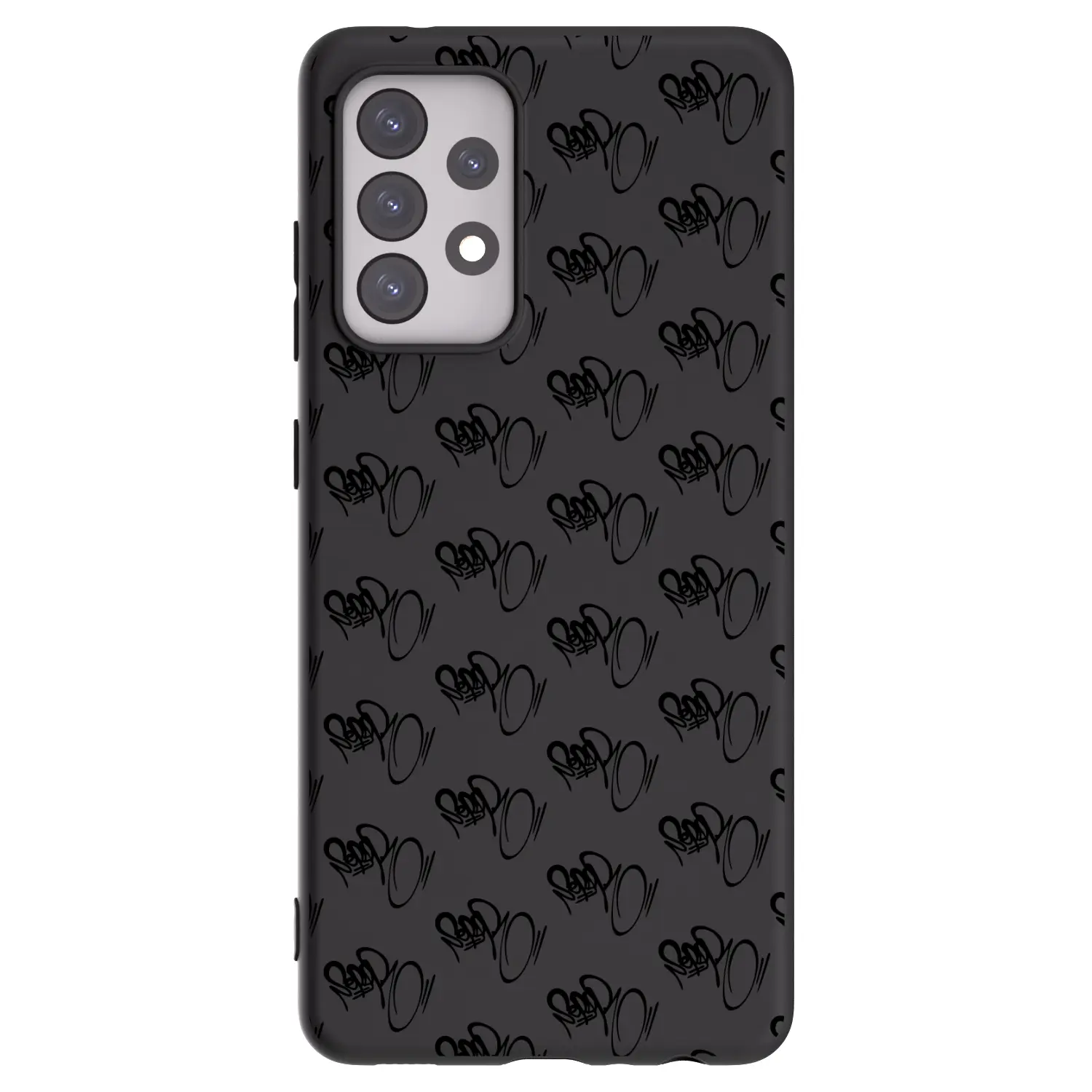 Silikonový černý obal pro Samsung Galaxy A52s 5G A528B - Separ - Black On Black 1