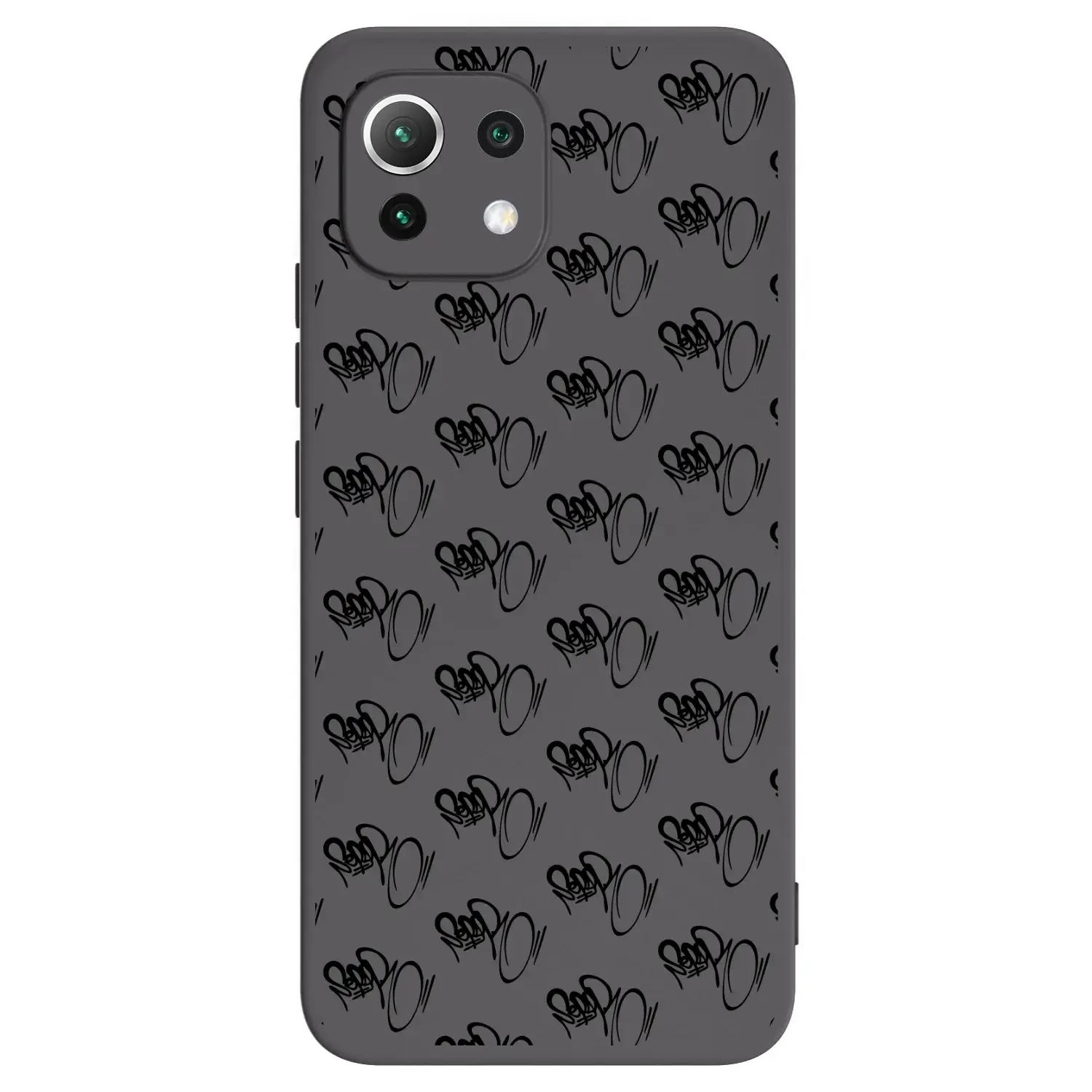 Silikonový černý obal pro Xiaomi 11 Lite 5G NE - Separ - Black On Black 1