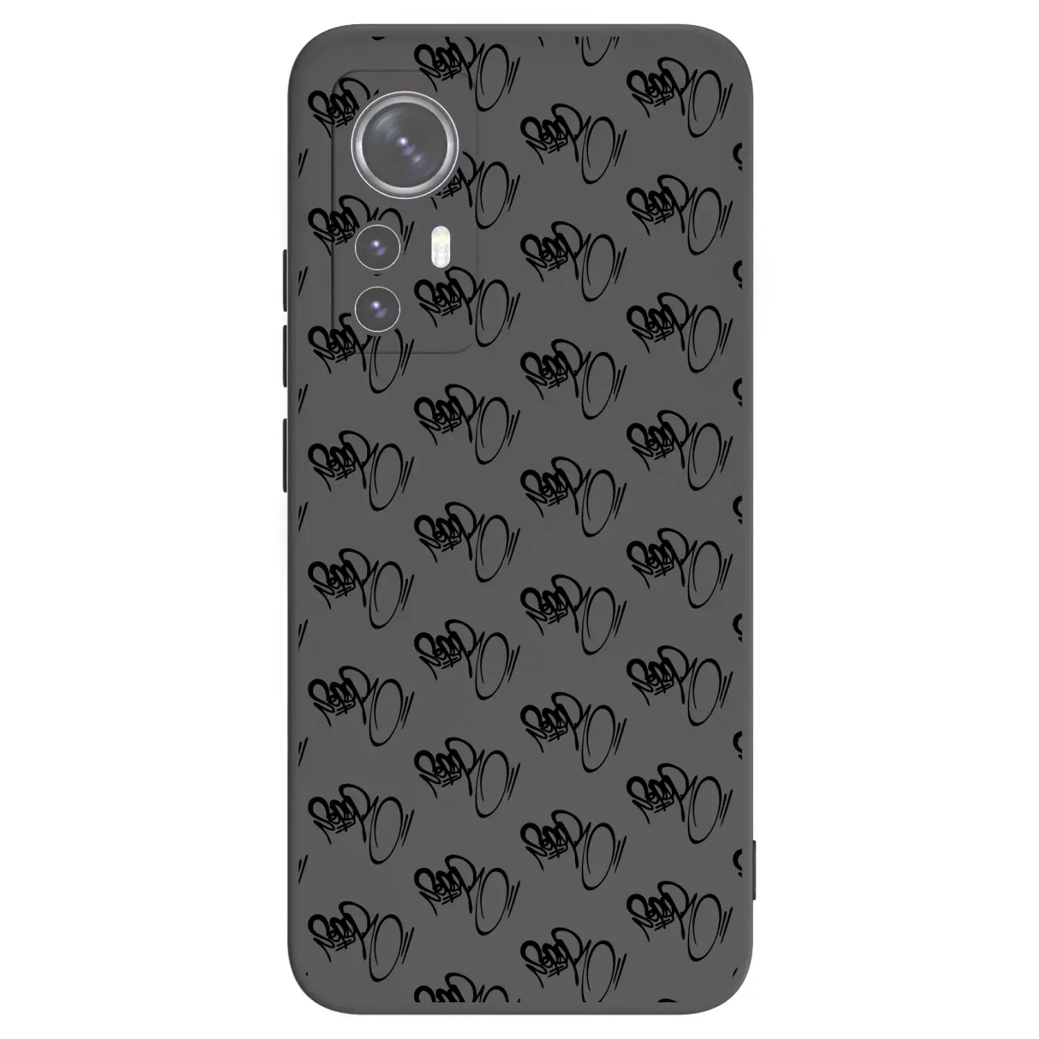 Silikonový černý obal pro Xiaomi 12X - Separ - Black On Black 1