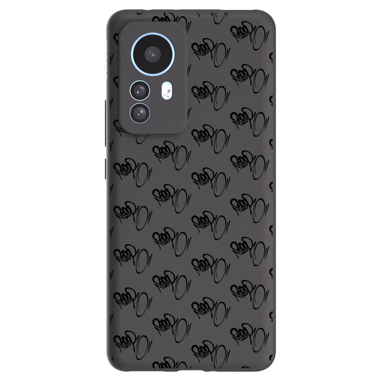 Silikonový černý obal pro Xiaomi 12T Pro - Separ - Black On Black 1