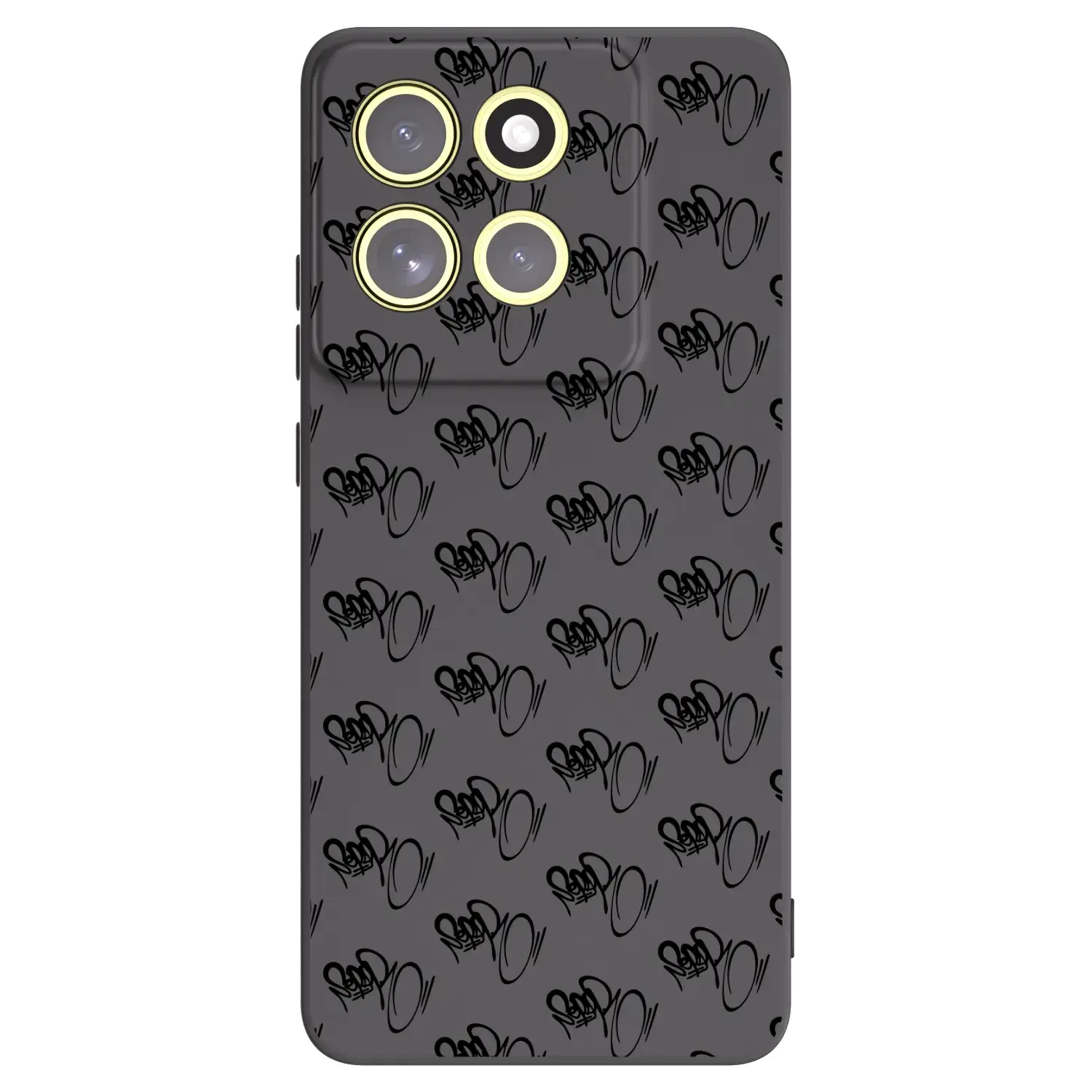 Silikonový černý obal pro Motorola Moto G86 Power 5G - Separ - Black On Black 1
