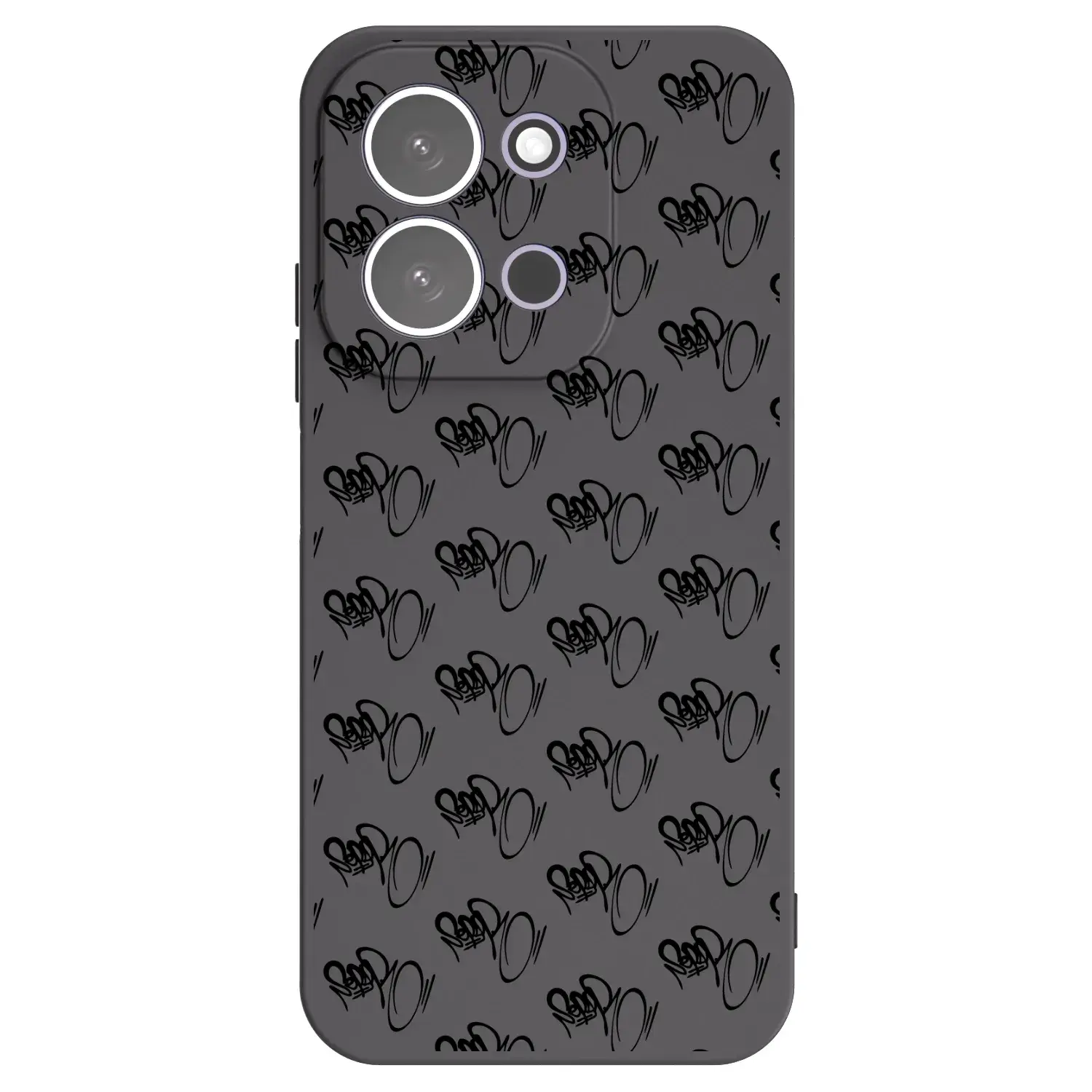 Silikonový černý obal pro Xiaomi Redmi 15C 5G - Separ - Black On Black 1