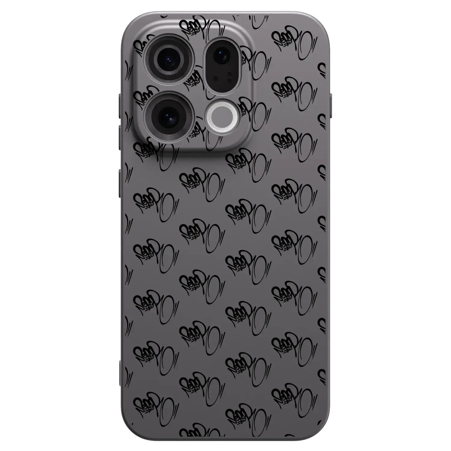 Silikonový černý obal pro OPPO Find X9 - Separ - Black On Black 1