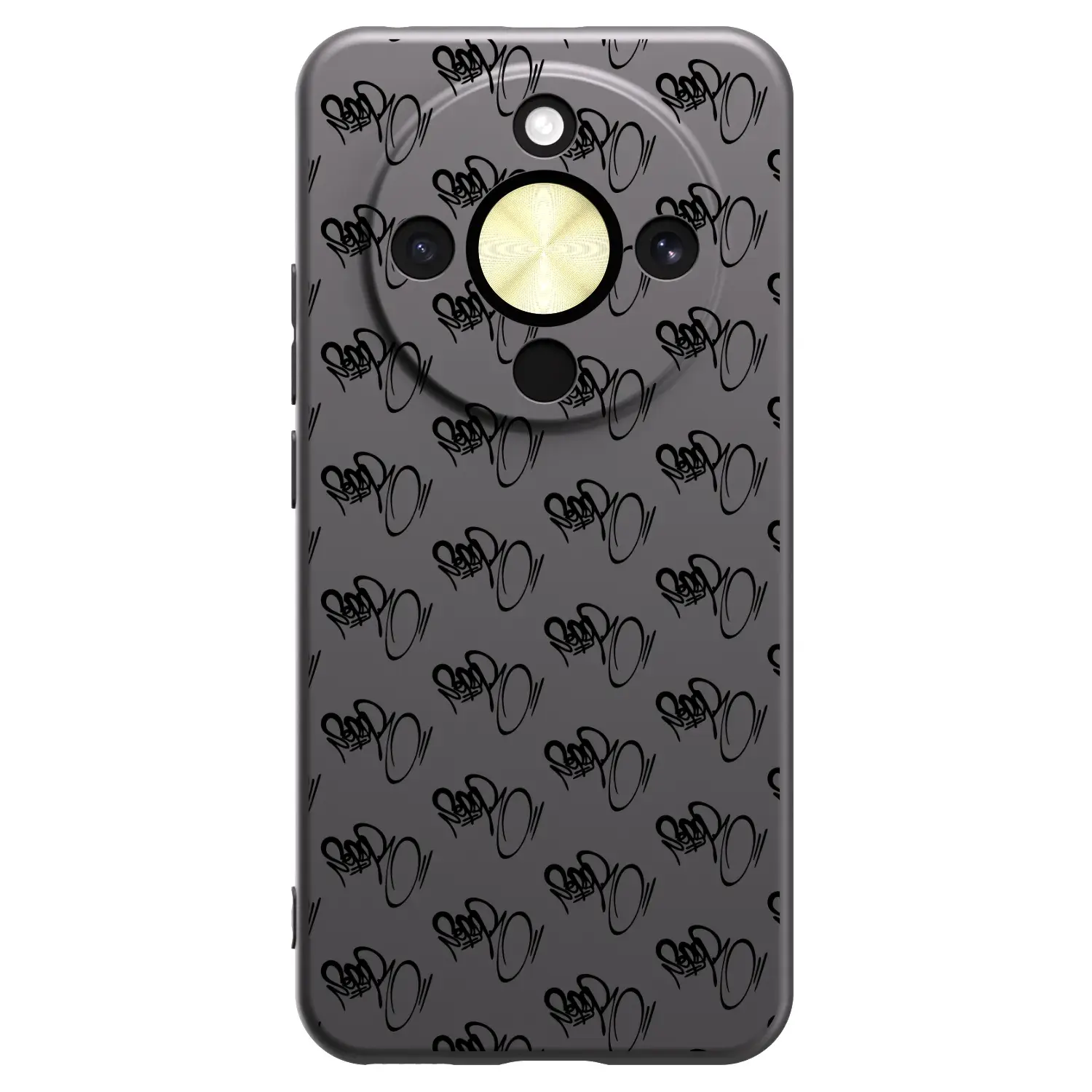 Silikonový černý obal pro Honor Magic8 Lite 5G - Separ - Black On Black 1