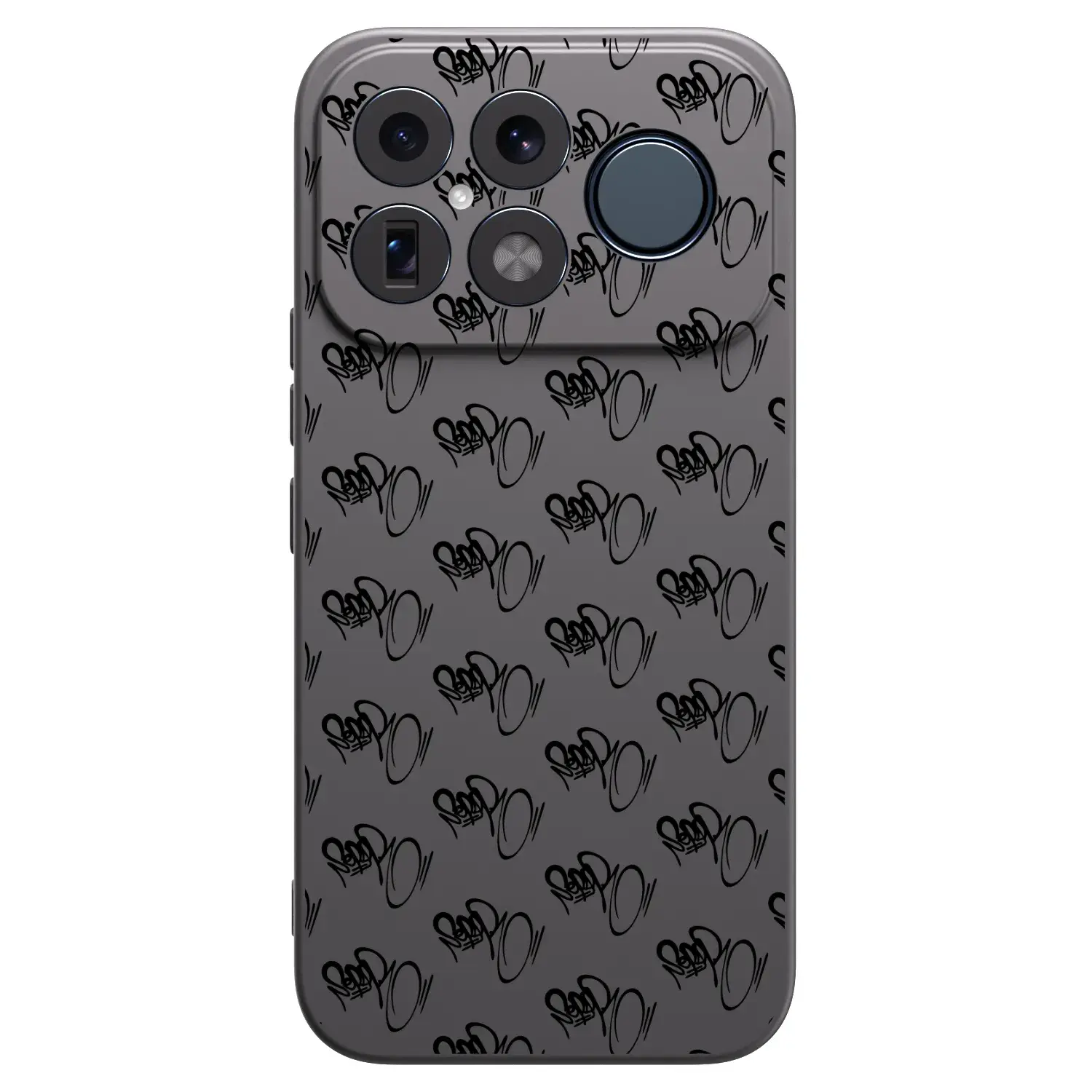 Silikonový černý obal pro Xiaomi Poco F8 Ultra - Separ - Black On Black 1