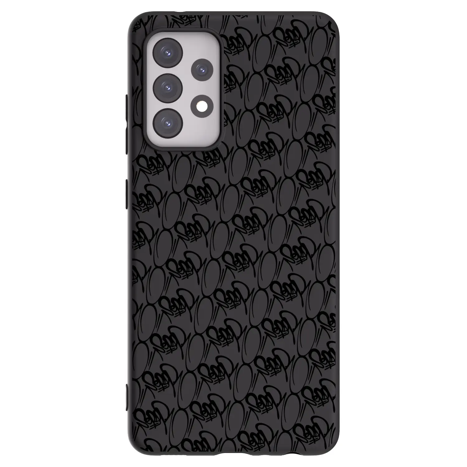 Silikonový černý obal pro Samsung Galaxy A52s 5G A528B - Separ - Black On Black 2