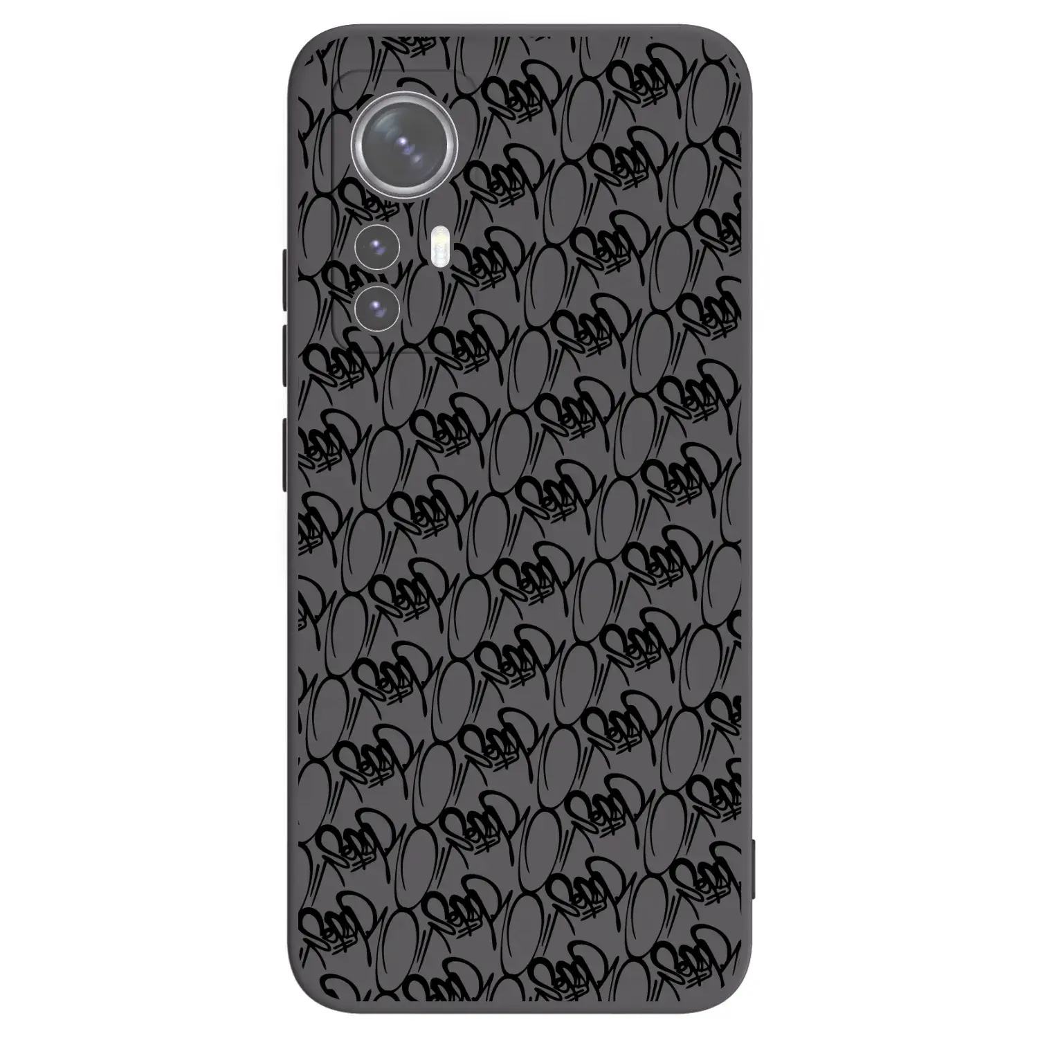 Silikonový černý obal pro Xiaomi 12X - Separ - Black On Black 2