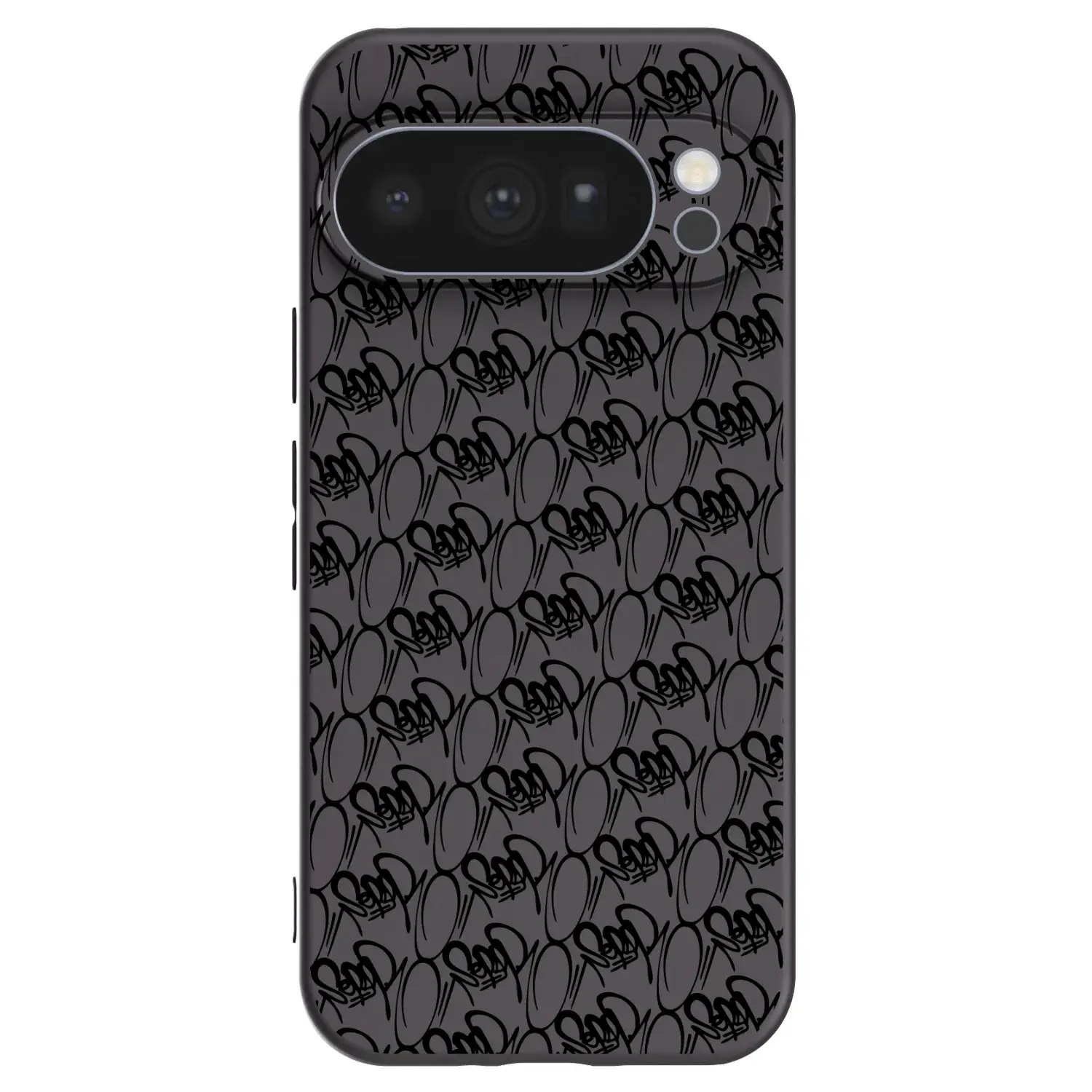 Silikonový černý obal pro Google Pixel 10 Pro - Separ - Black On Black 2
