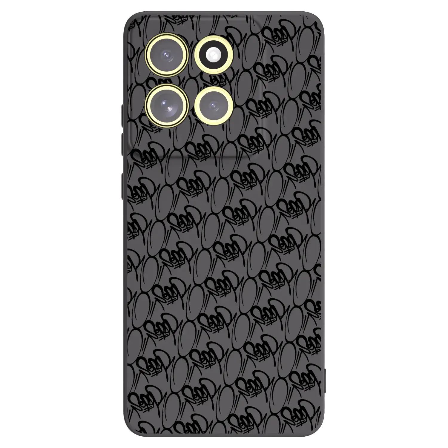 Silikonový černý obal pro Motorola Moto G86 Power 5G - Separ - Black On Black 2