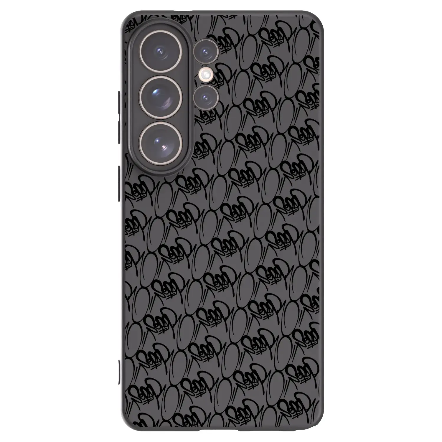 Silikonový černý obal pro Samsung Galaxy S26 Ultra - Separ - Black On Black 2