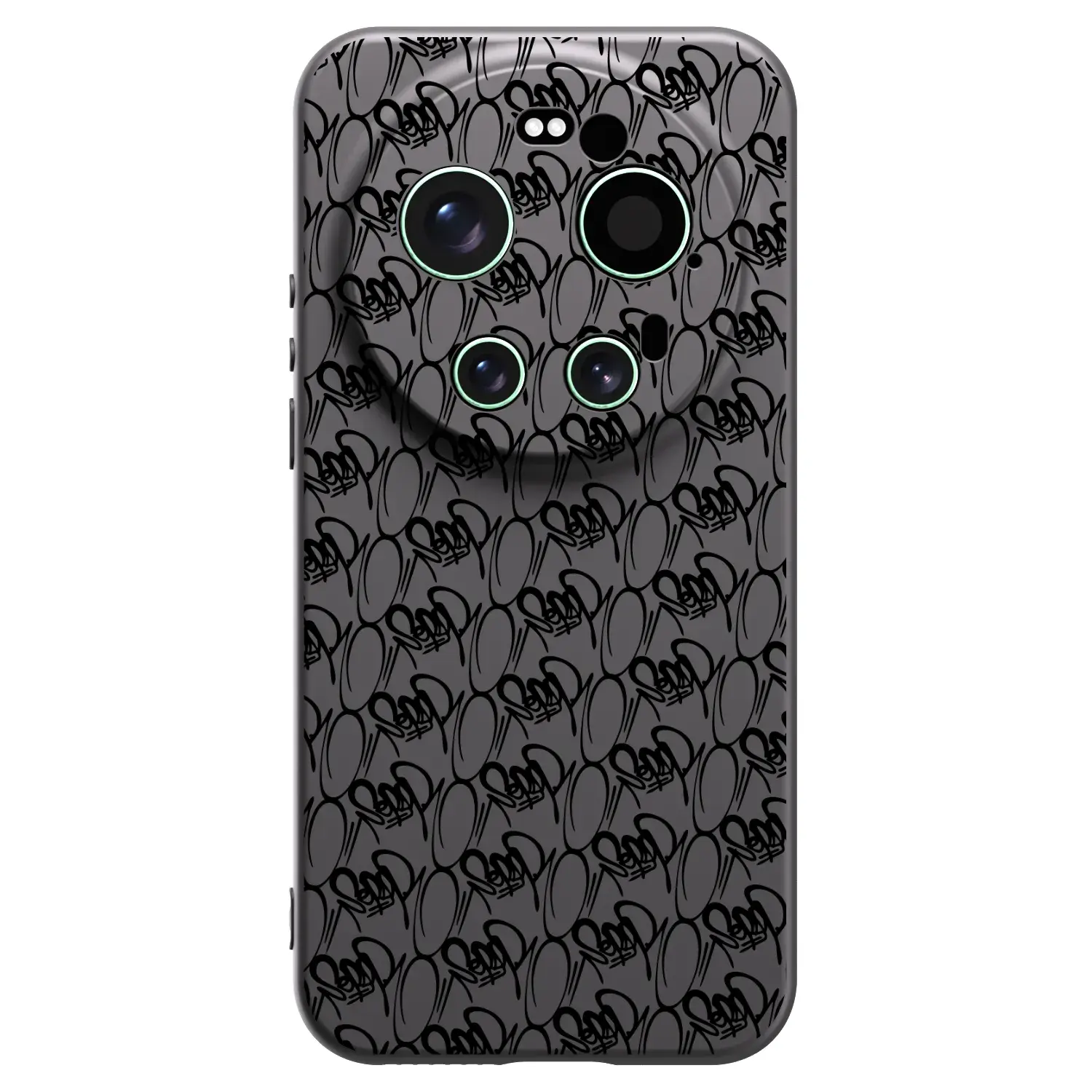 Silikonový černý obal pro Xiaomi 17 Ultra - Separ - Black On Black 2
