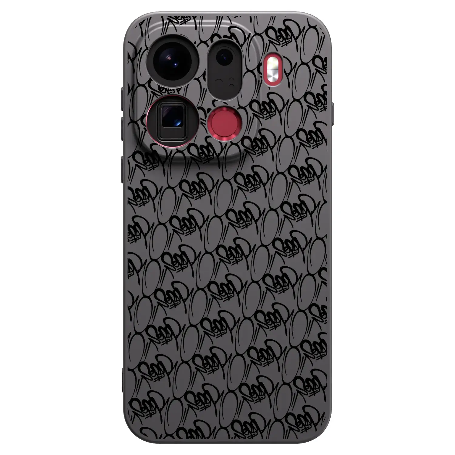 Silikonový černý obal pro OPPO Find X9 Pro - Separ - Black On Black 2