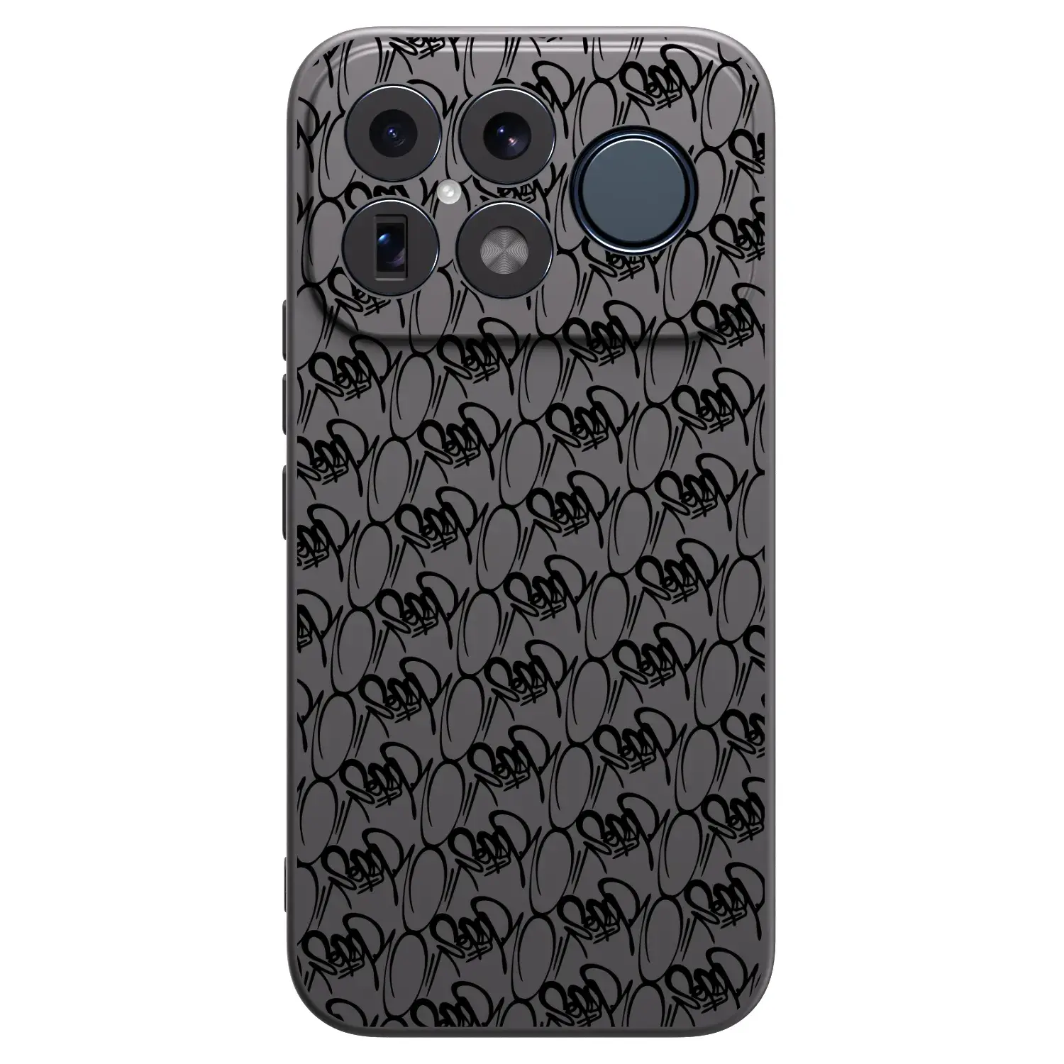 Silikonový černý obal pro Xiaomi Poco F8 Ultra - Separ - Black On Black 2