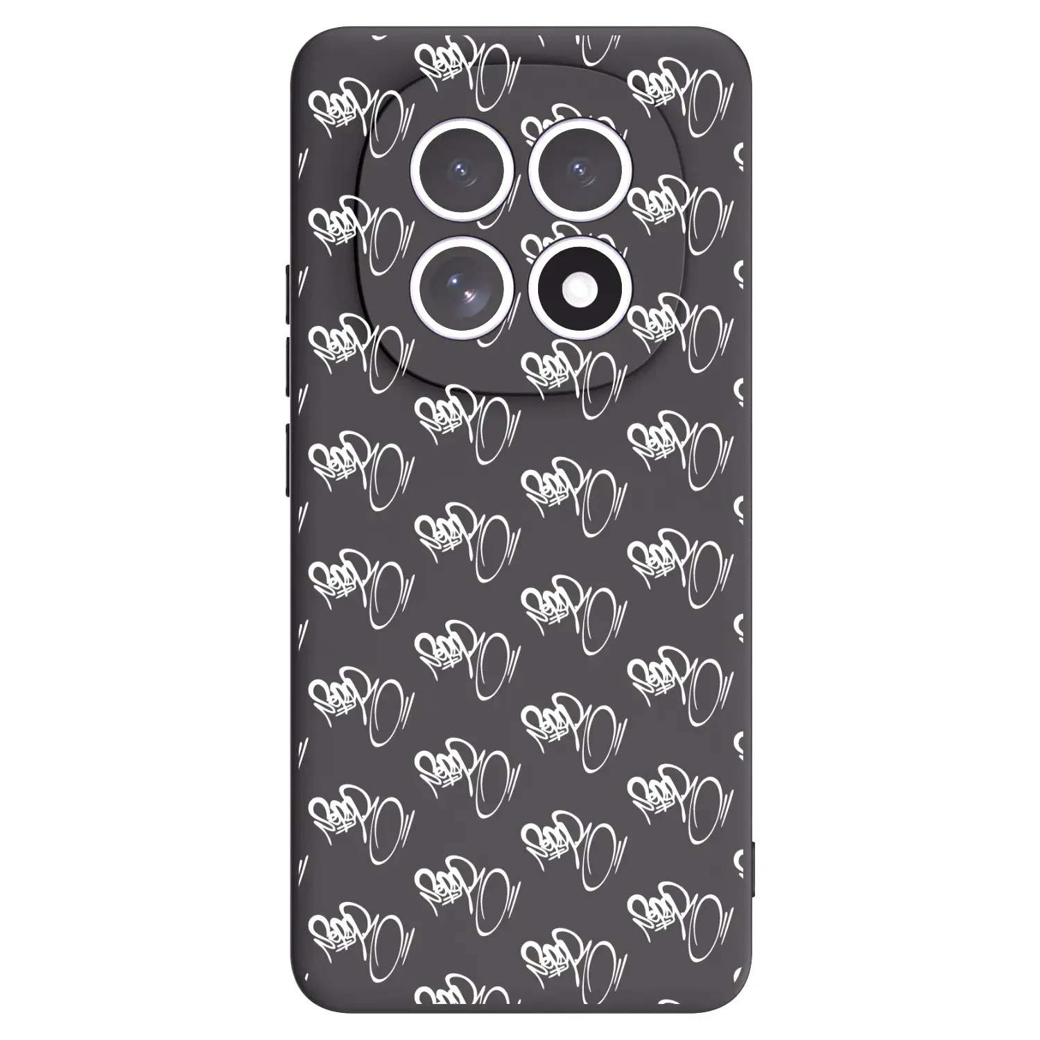 Silikonový černý obal pro Xiaomi Redmi Note 15 4G - Separ - White On Black