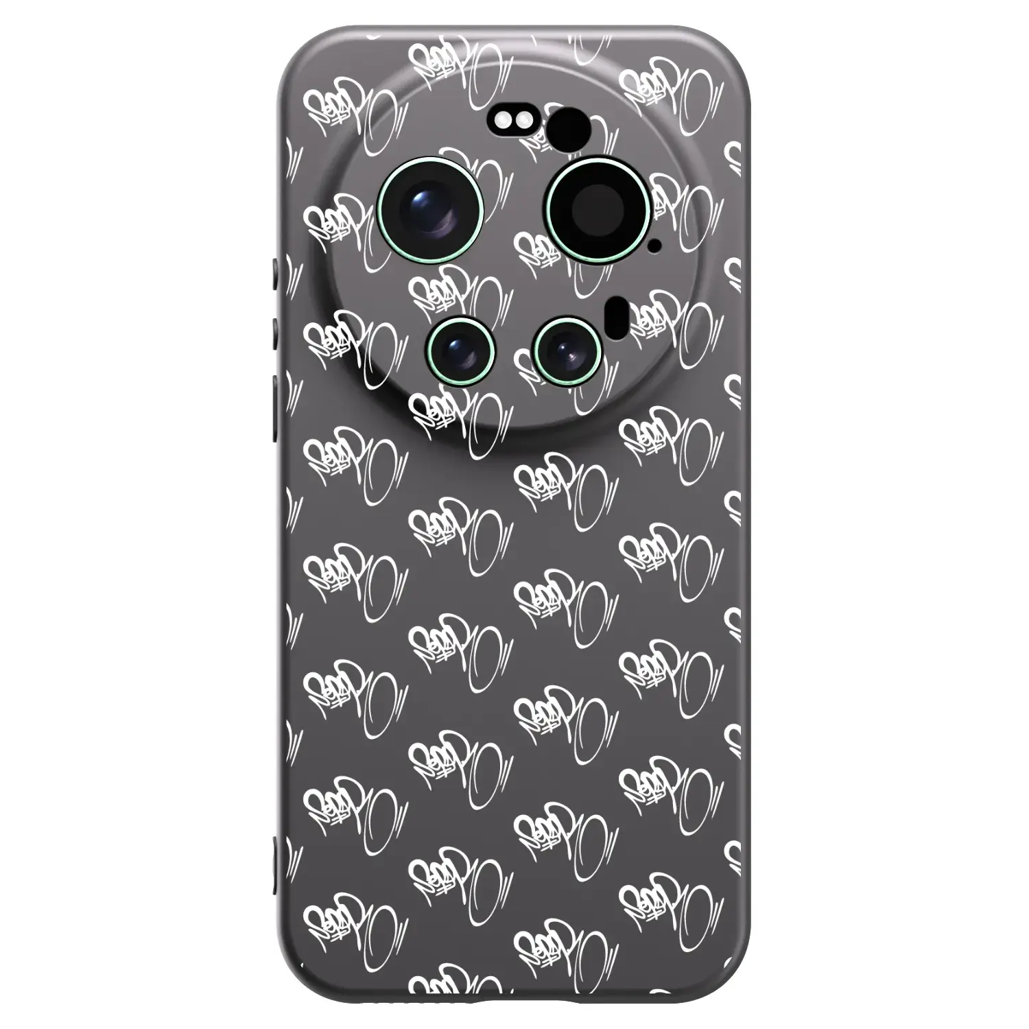 Silikonový černý obal pro Xiaomi 17 Ultra - Separ - White On Black