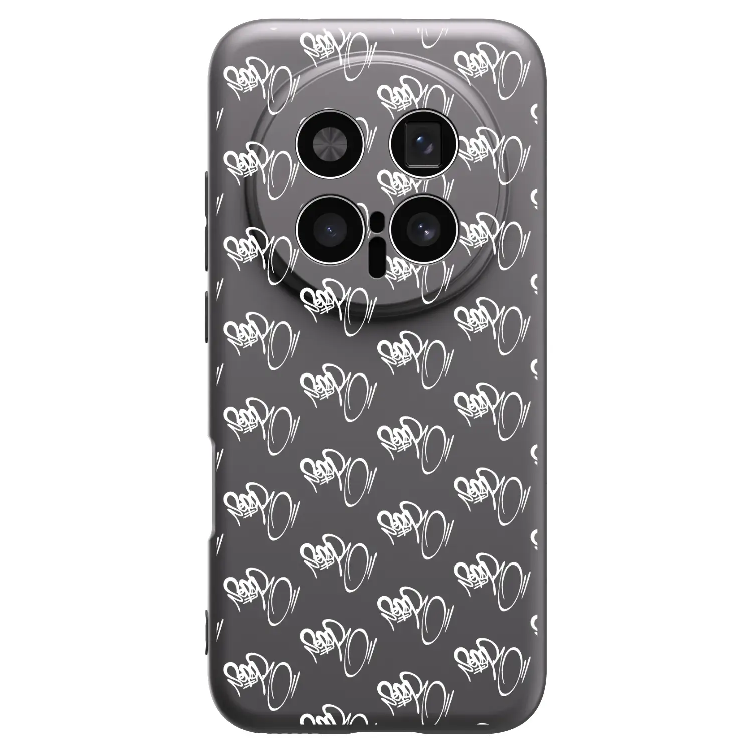 Silikonový černý obal pro Honor Magic8 Pro 5G - Separ - White On Black