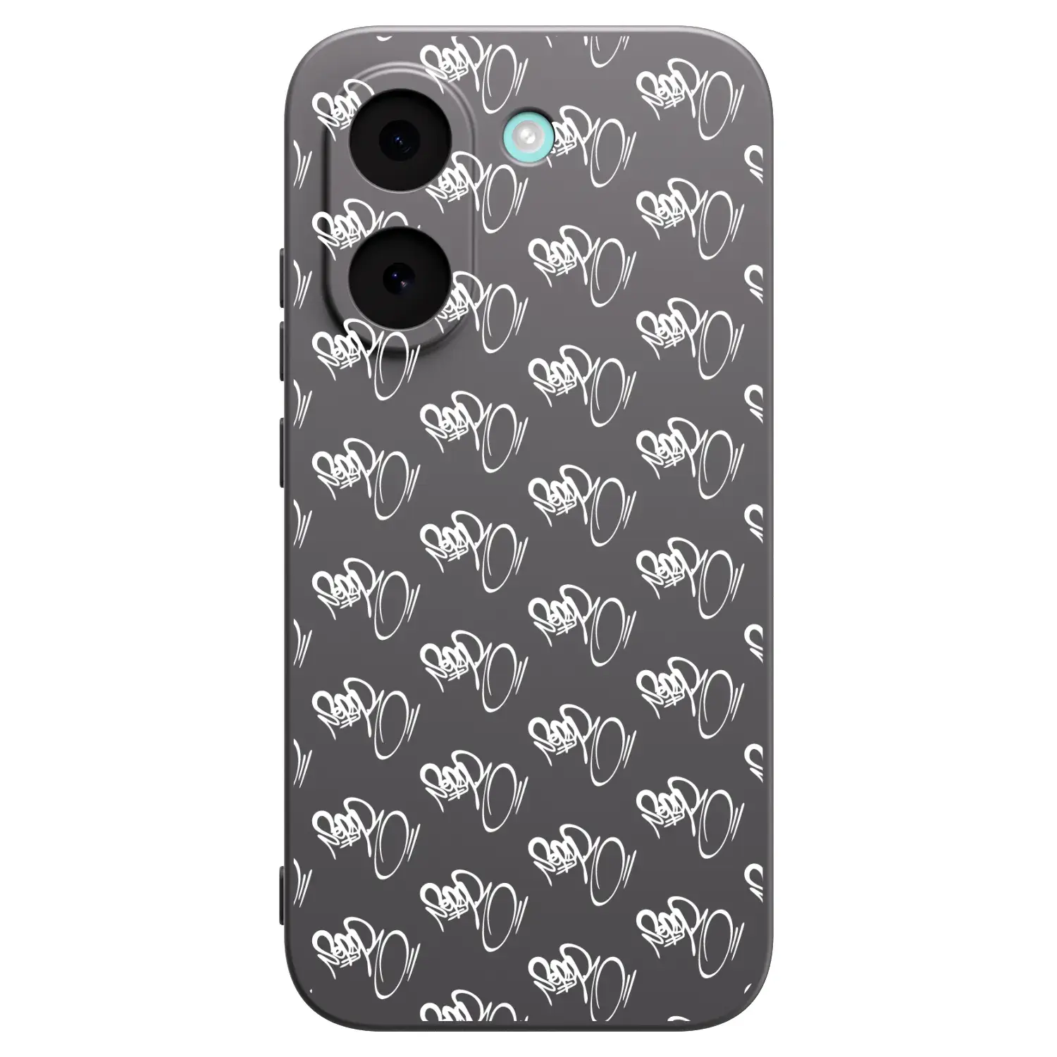 Silikonový černý obal pro Xiaomi Poco X8 Pro - Separ - White On Black