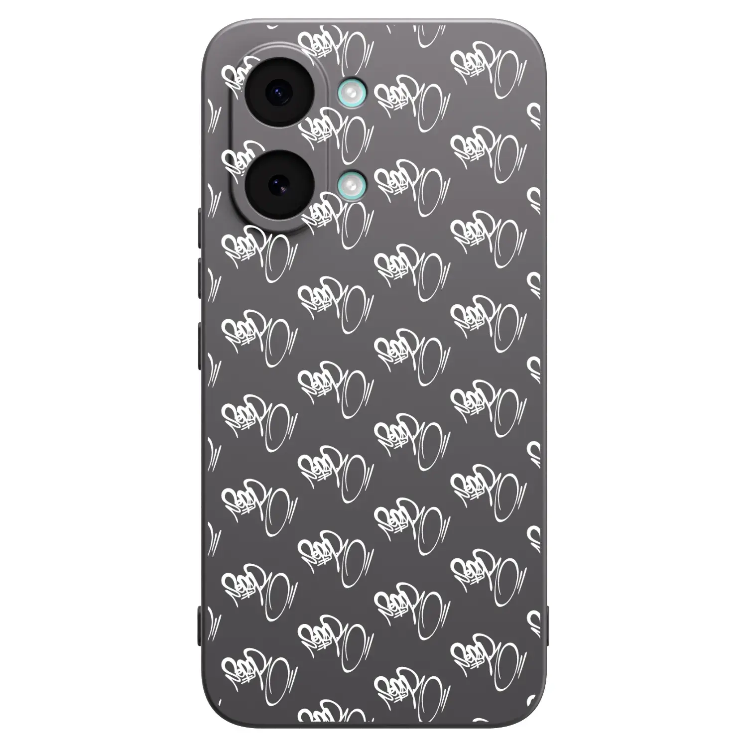 Silikonový černý obal pro Xiaomi Poco X8 Pro Max - Separ - White On Black