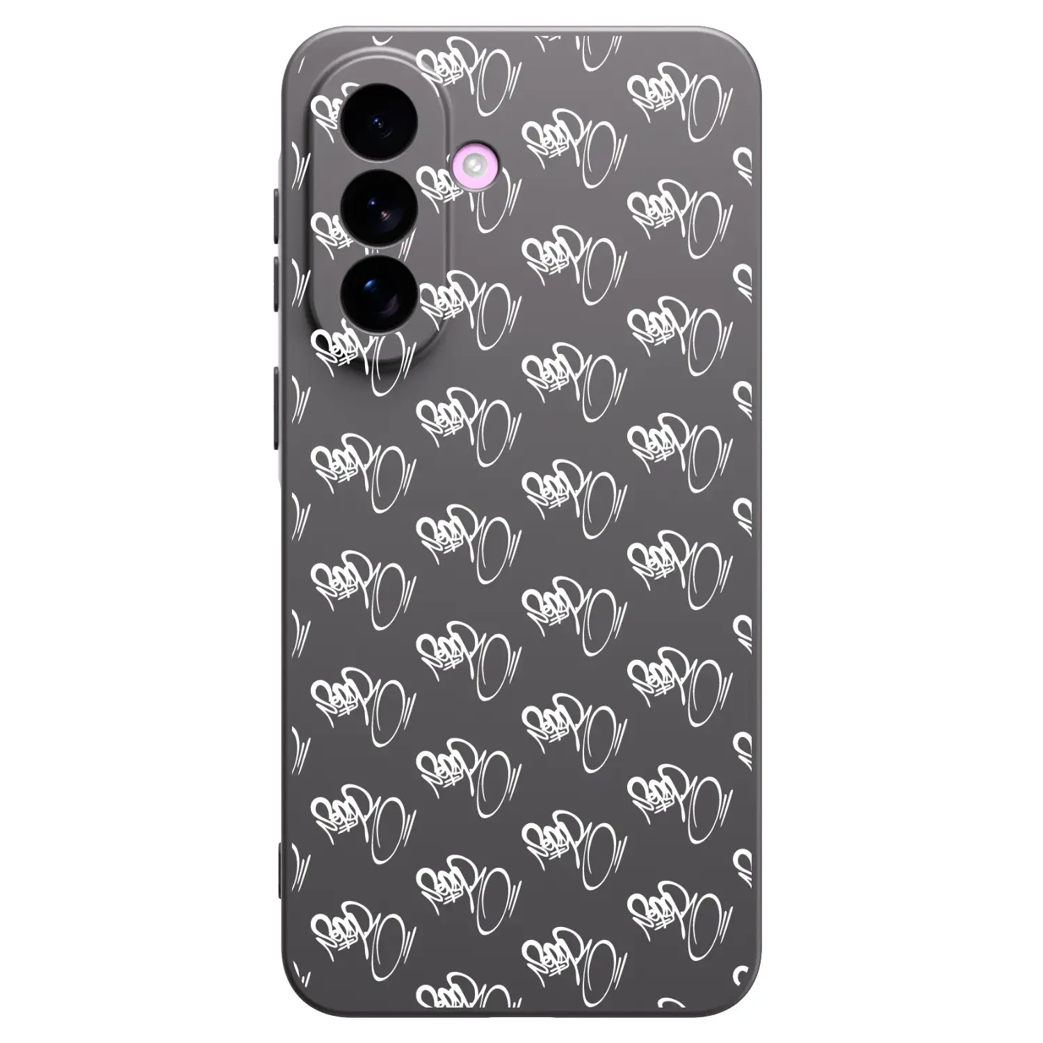 Silikonový černý obal pro Samsung Galaxy A57 5G - Separ - White On Black