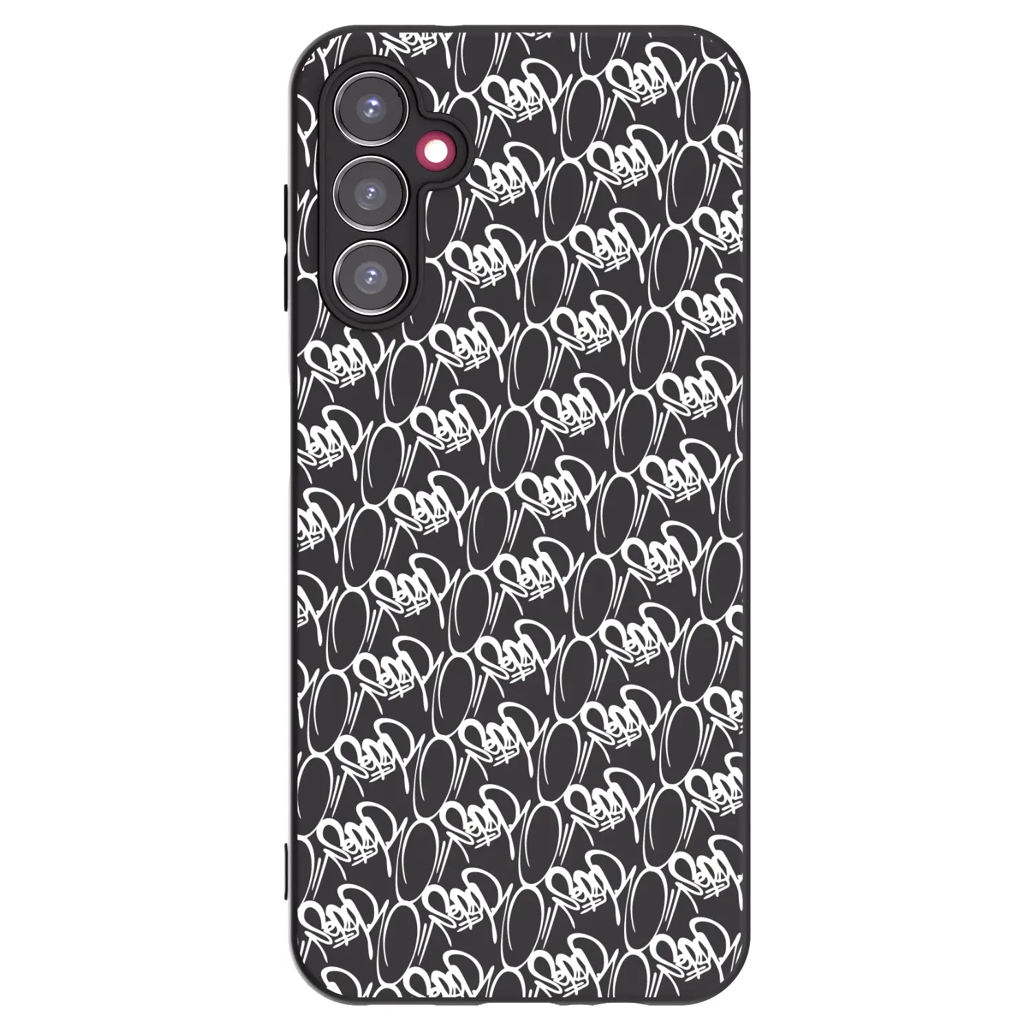 Silikonový černý obal pro Samsung Galaxy A14 5G A146P - Separ - White On Black 2