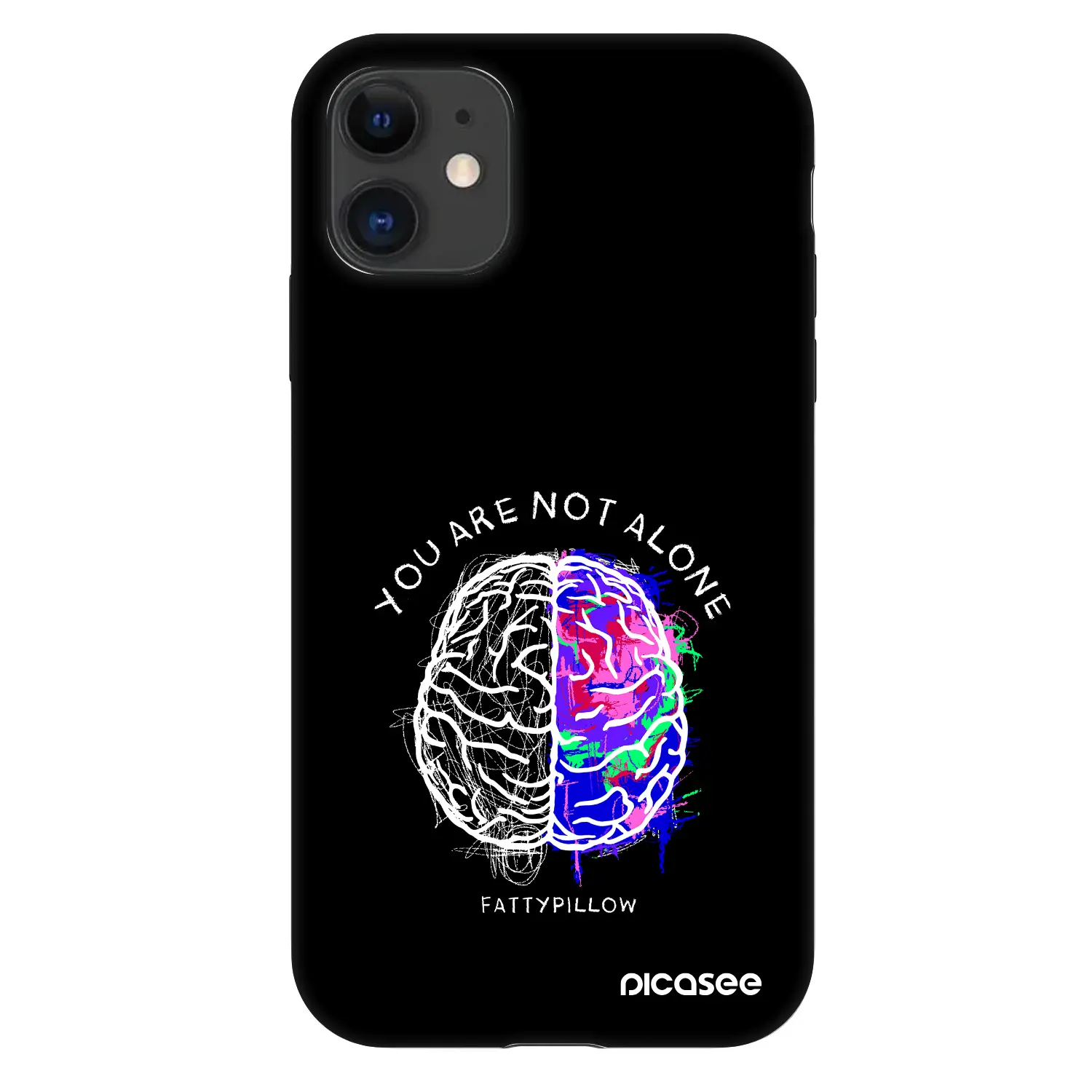 Fashion Case pro Apple iPhone 11 - Brain - White
