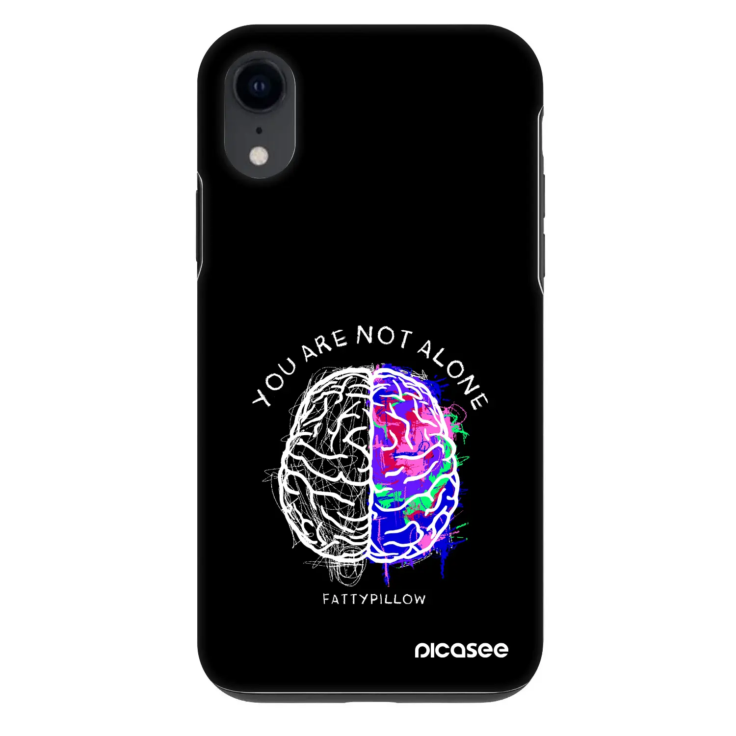 Fashion Case pro Apple iPhone XR - Brain - White