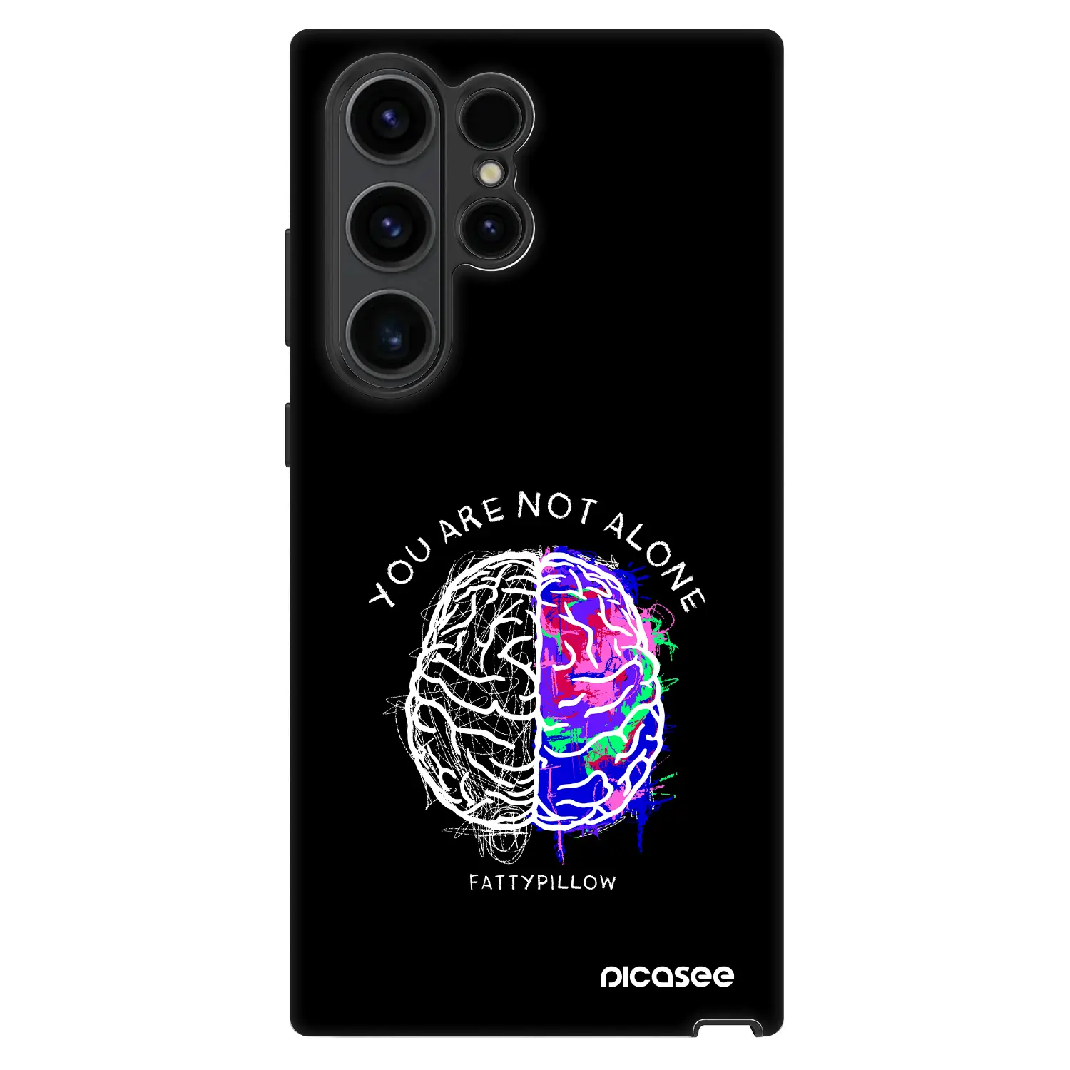 Fashion Case pro Samsung Galaxy S23 Ultra 5G - Brain - White